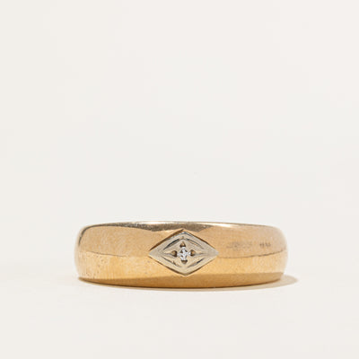Single Stone Diamond Band | 0.01ct | SZ 11