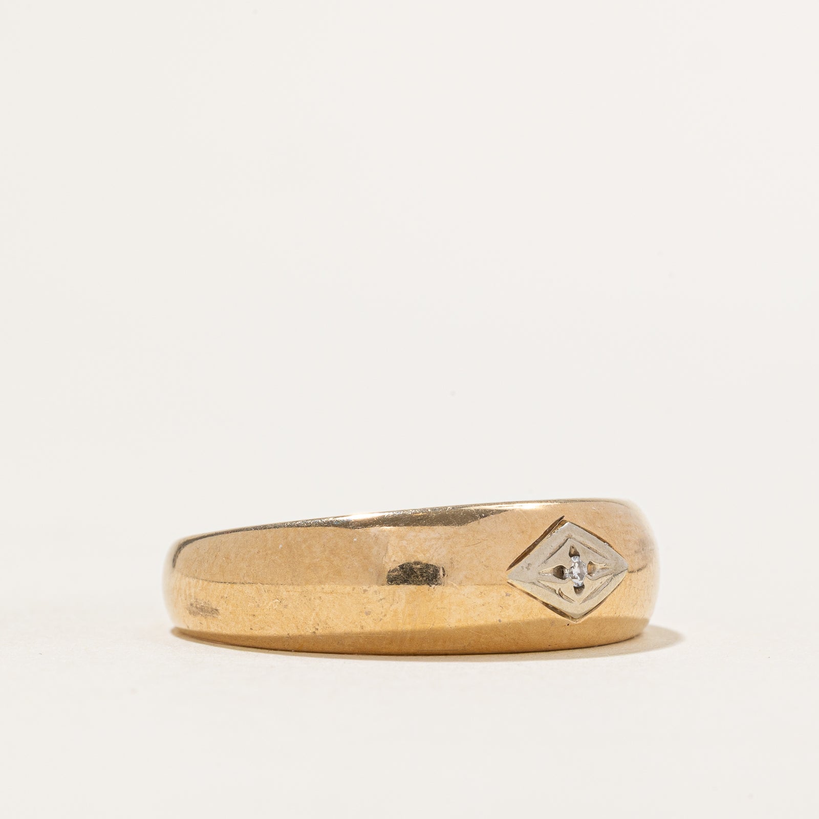 Single Stone Diamond Band | 0.01ct | SZ 11