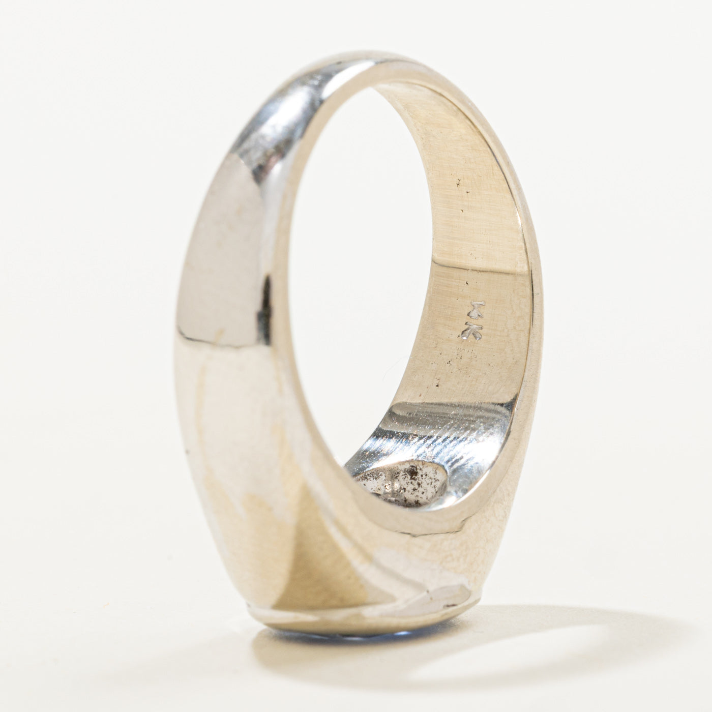 Bezel Set East West Unheated Sapphire Ring | 3.30ct | SZ 8.25