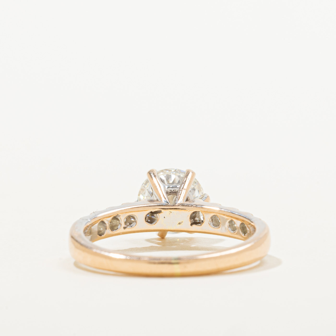 IGI Diamond Accented Engagement Ring | IGI 1.53ct VS2 H Ex, 0.40ctw | SZ 7