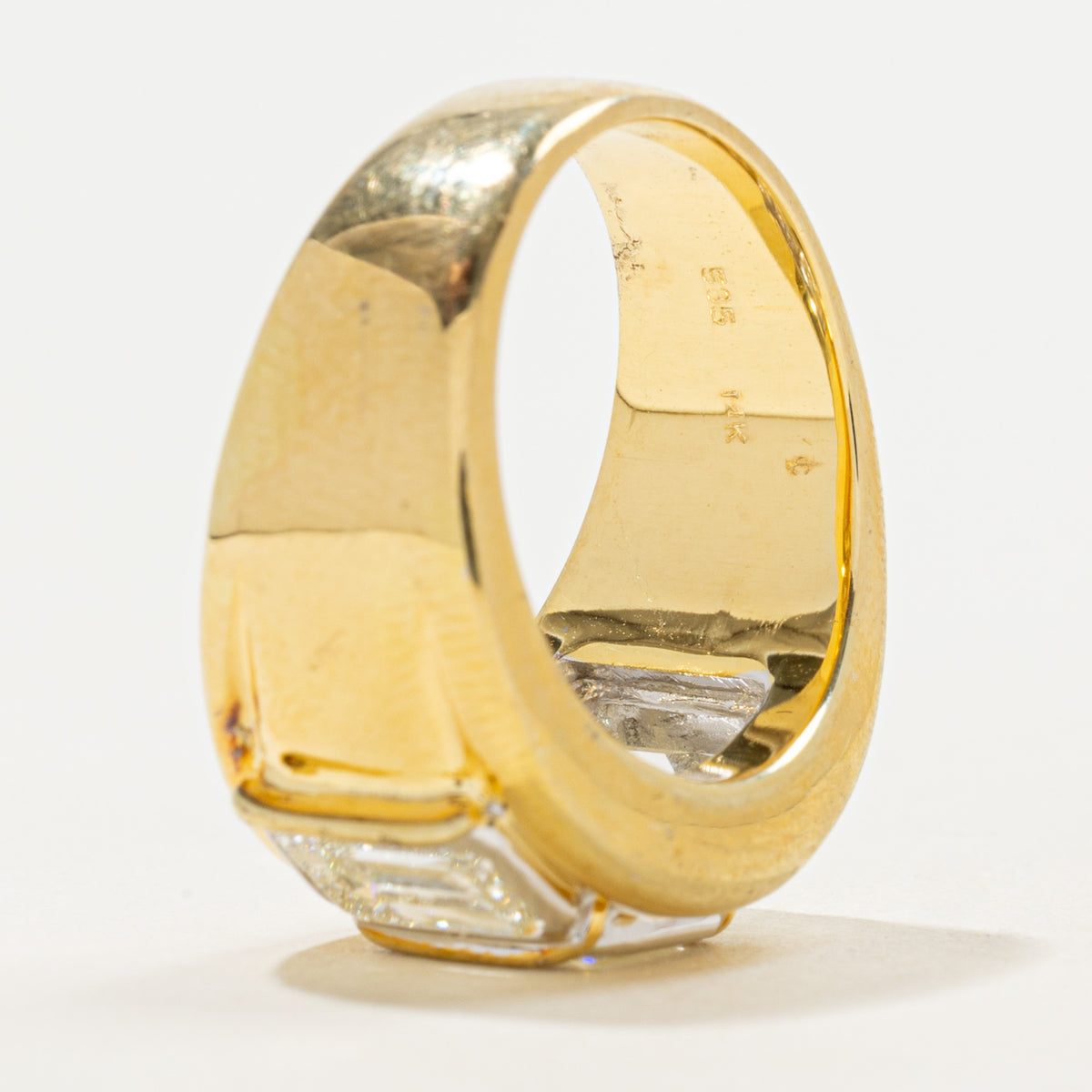 Vintage Three Stone Emerald Cut Diamond Ring | 3ctw VS1 H/I VG | Sz 6.25