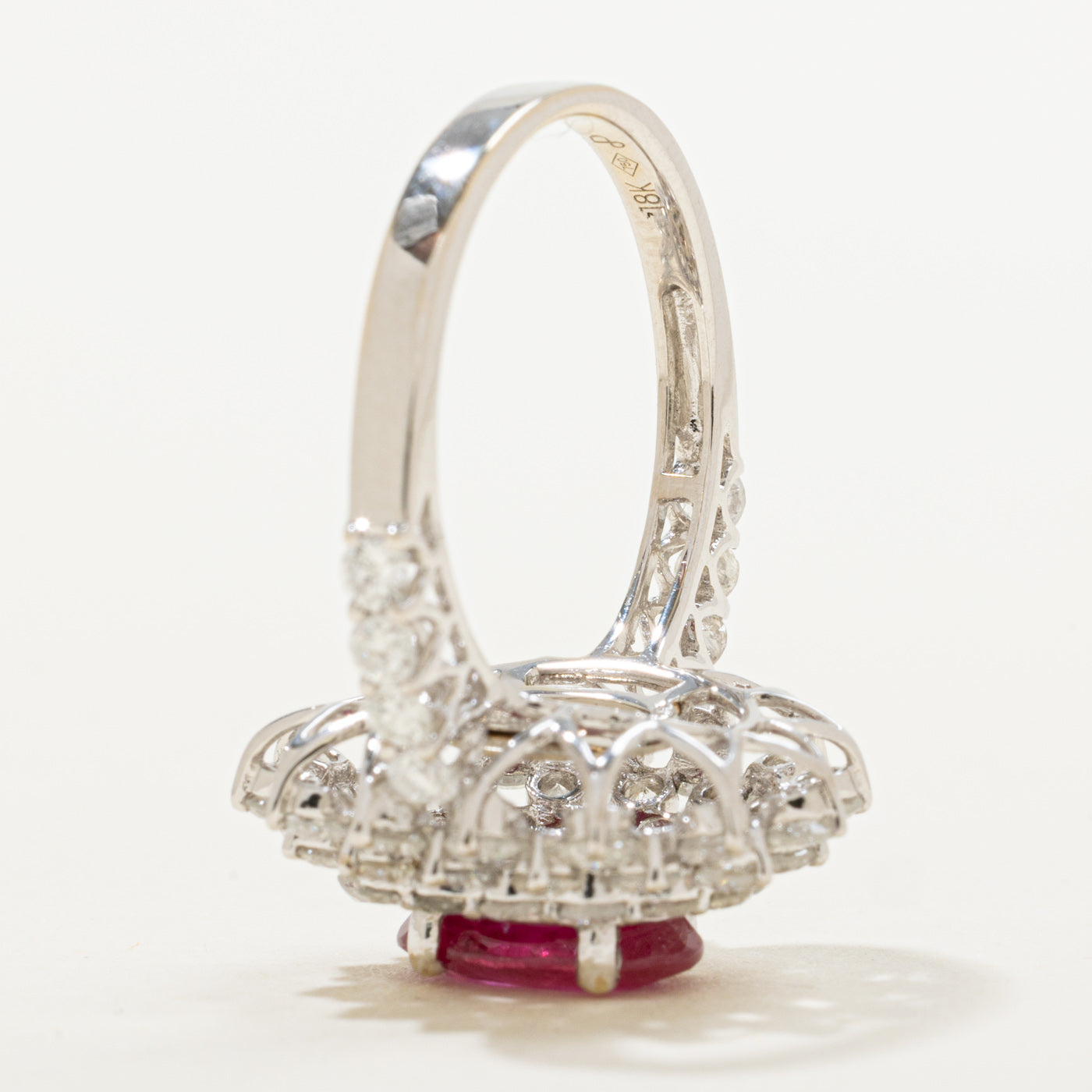 GIA Unheated Ruby & Diamond Ring | GIA 1.84ct, 1.47ctw | SZ 6.75