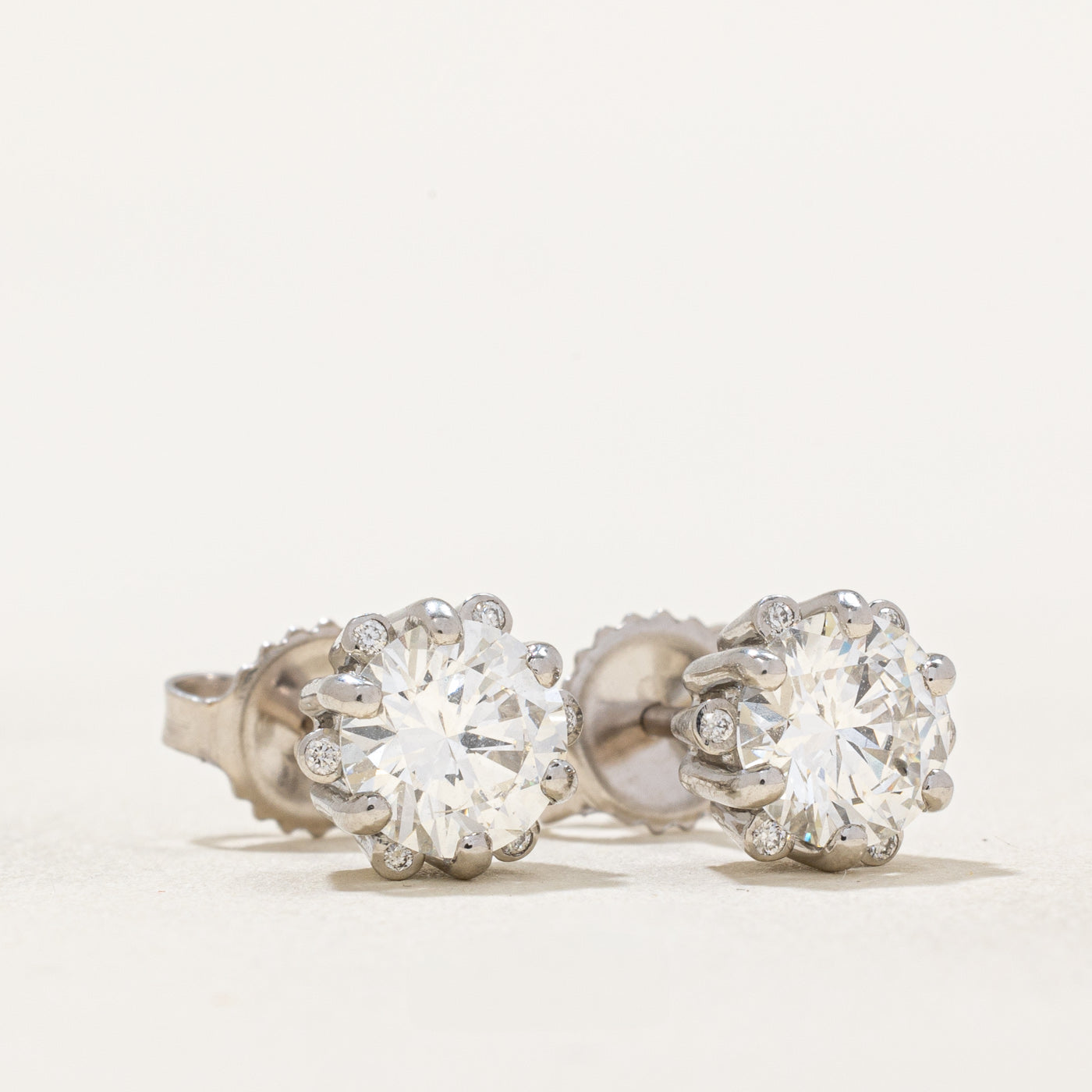 GIA Diamond Stud Earrings | 2.06ctw |