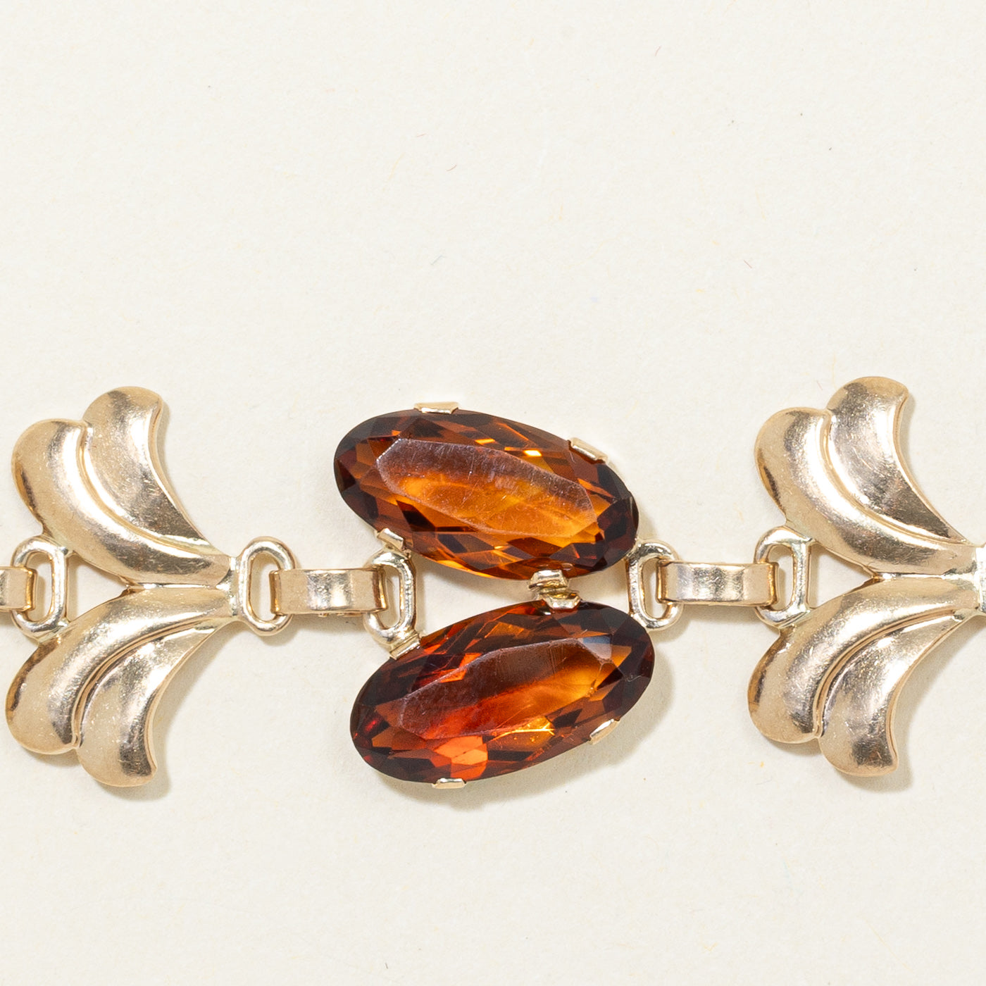 'Tiffany & Co' Vintage Cognac Citrine Bracelet | 27.20ctw | 7.5"