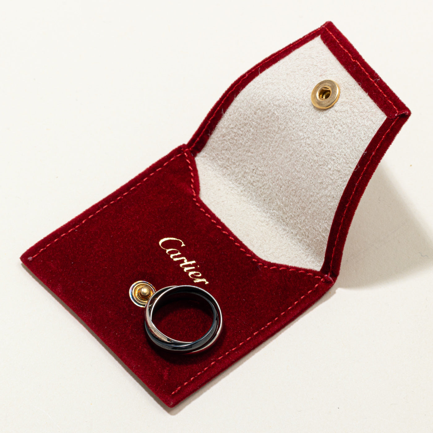 'Cartier' Trinity ring, Ceramic, Classic Model | Cartier SZ 56
