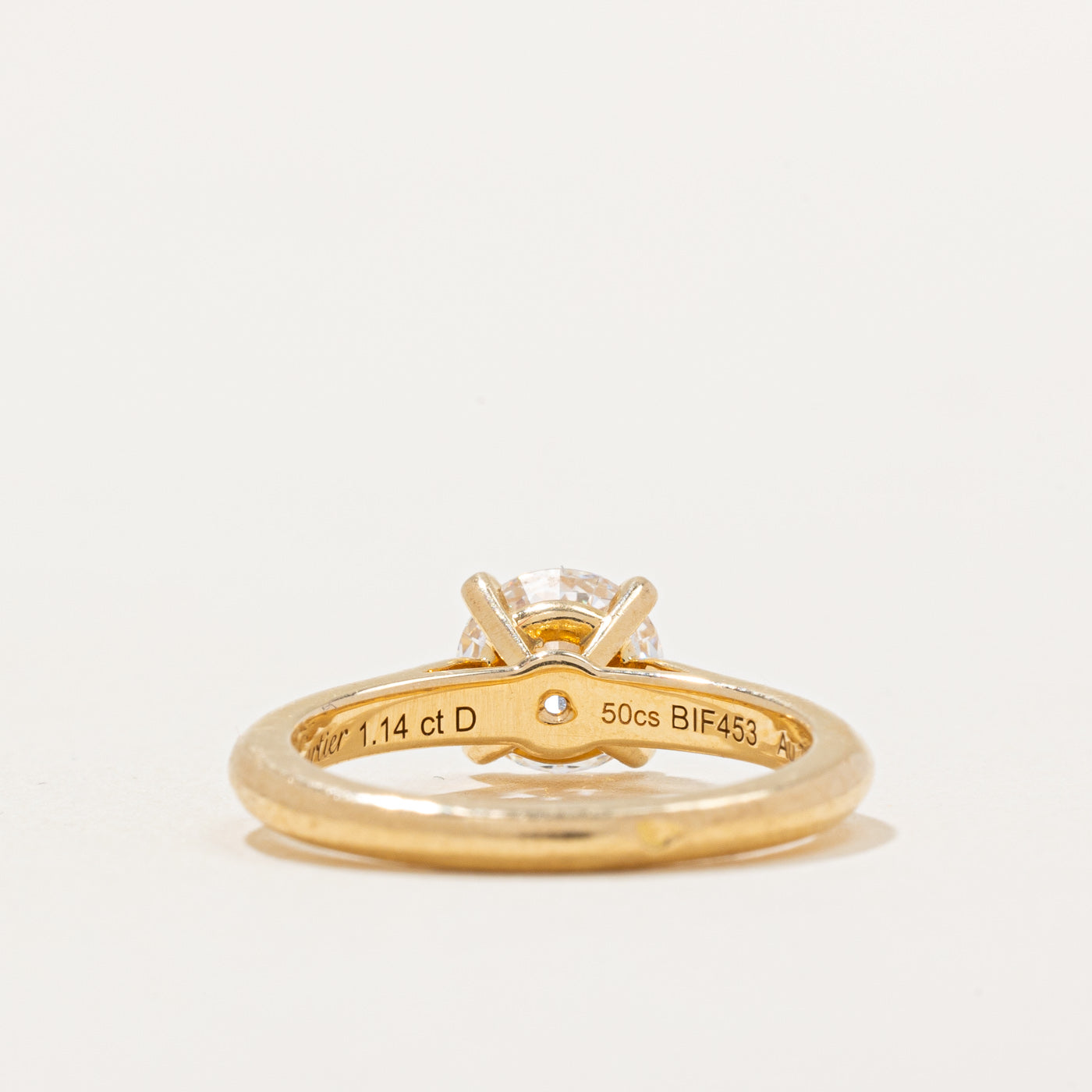 'Cartier' Solitaire 1895 | GIA 1.14ct VVS2 E Ex | SZ 5 |