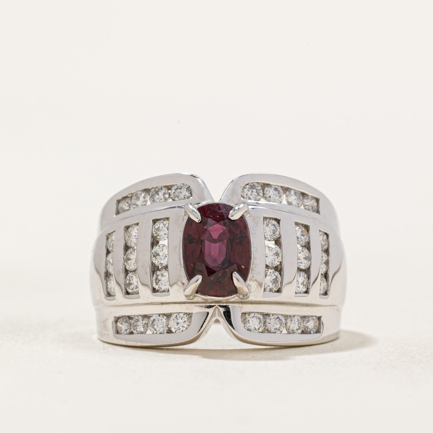 GIA Unheated Ruby & Diamond Ring | 1.14ct, 0.75ctw | SZ 6.5