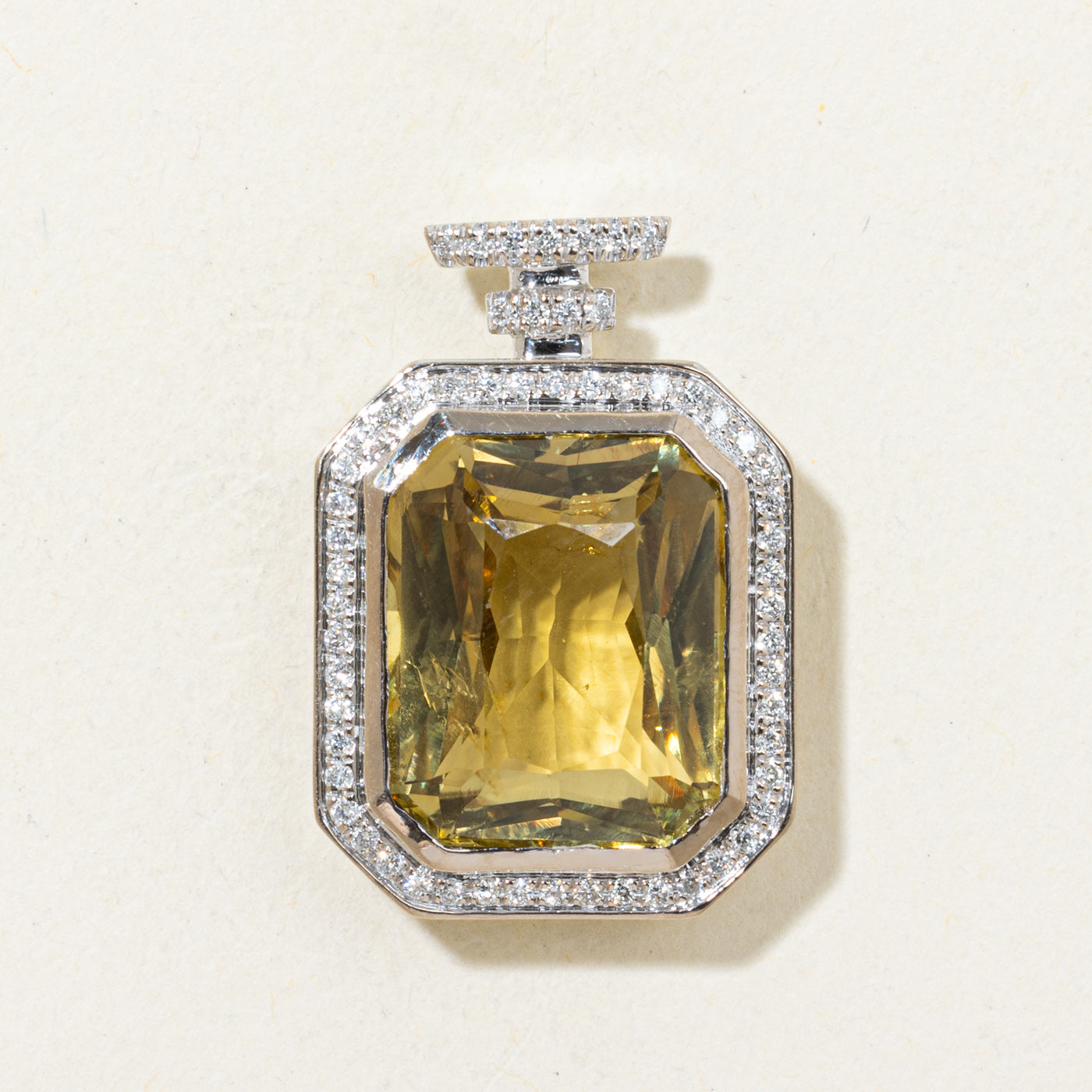 13.10ct GIA Untreated Alexandrite & Diamond Pendant | GIA 13.10ct | 0.30ctw