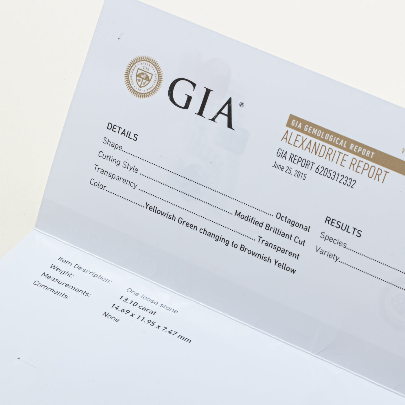 13.10ct GIA Untreated Alexandrite & Diamond Pendant | GIA 13.10ct | 0.30ctw