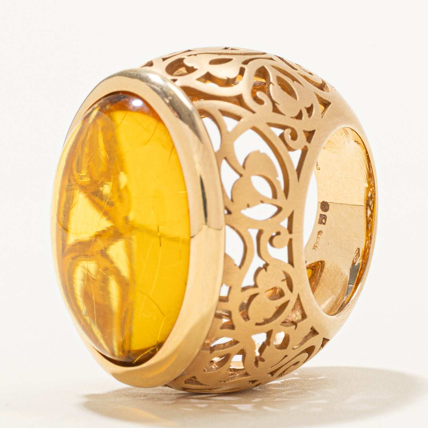 'Pomellato' Arabesque Amber Ring | 8.50ct | SZ 6