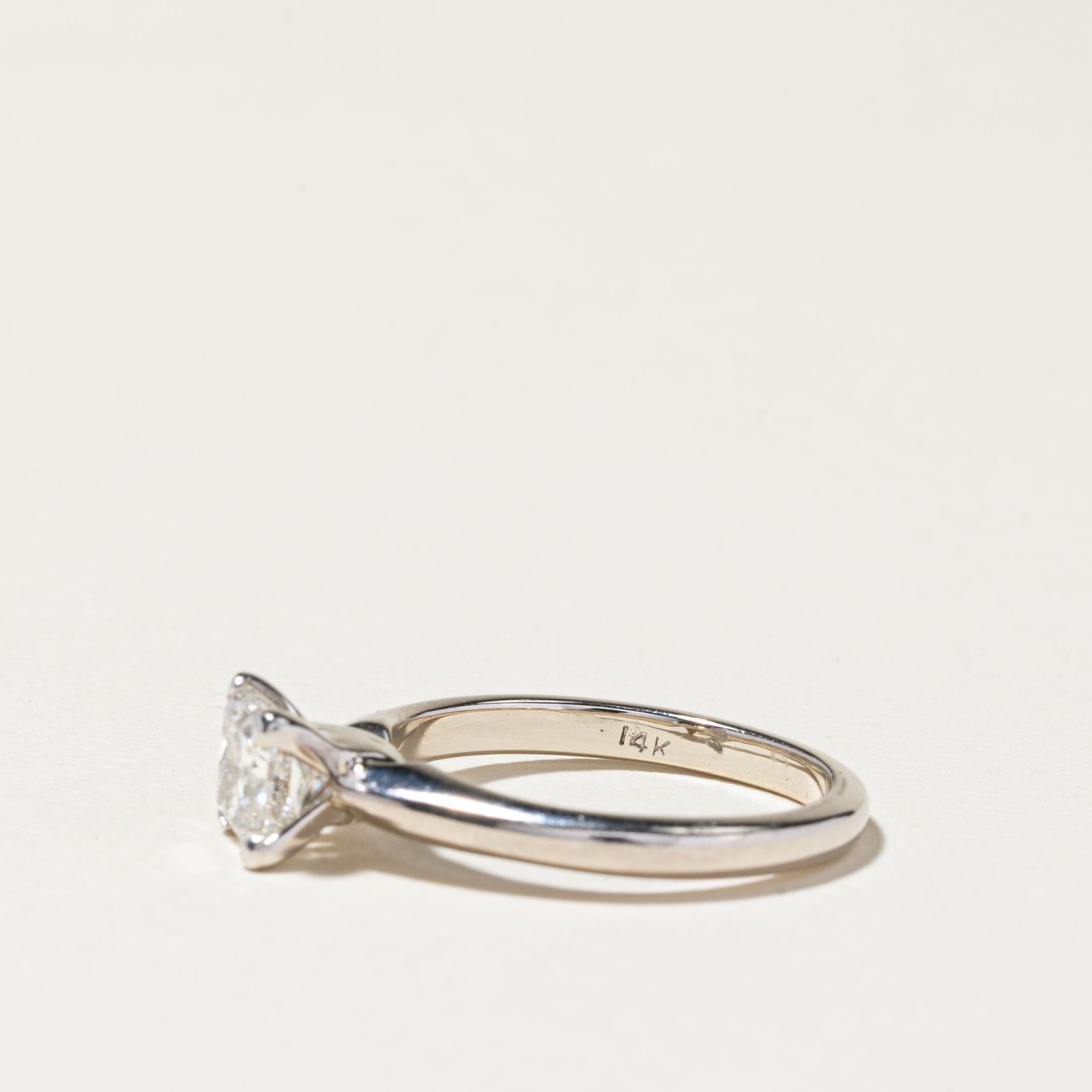 14K White Gold Diamond Ring | 0.88ct | SZ 6