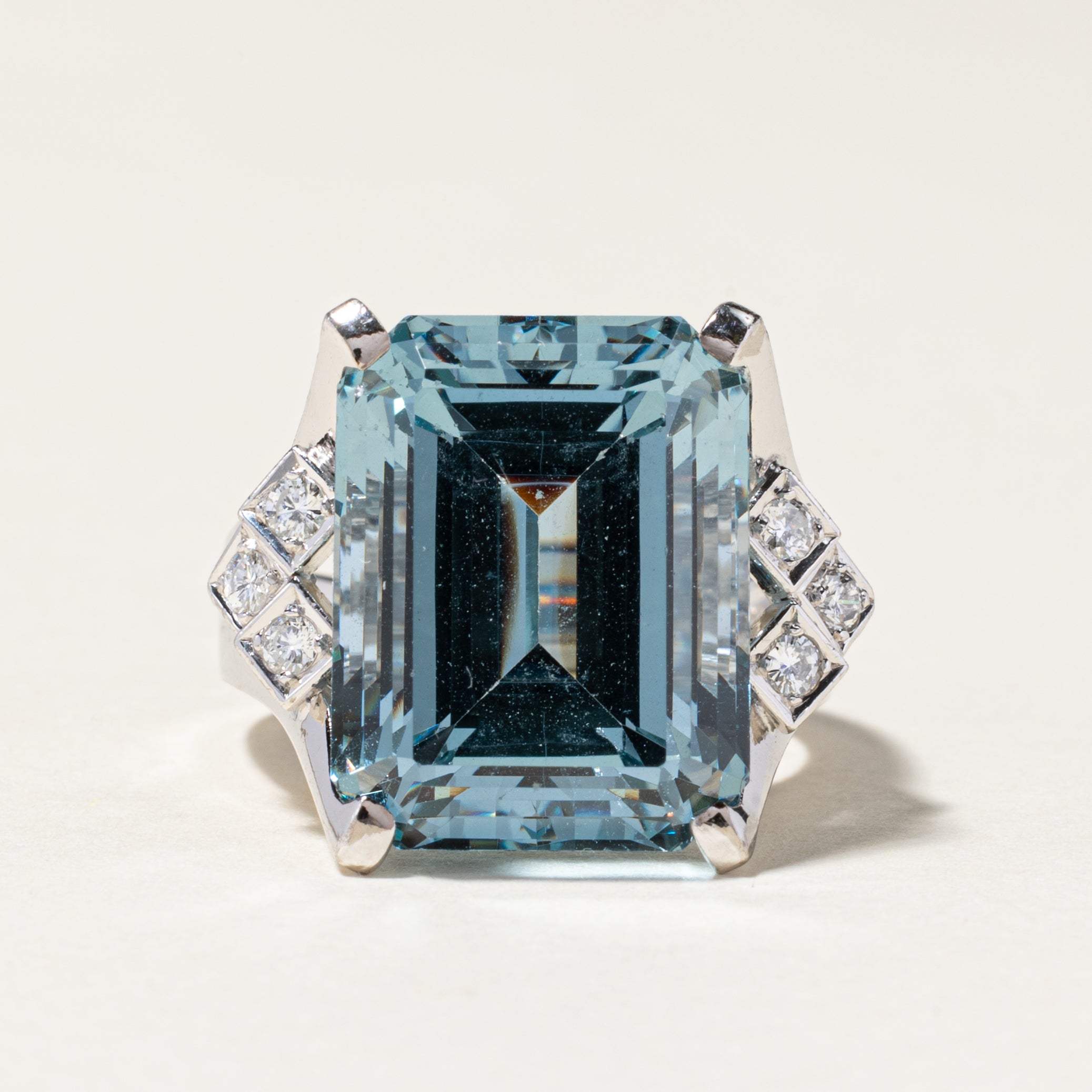 Synthetic Spinel & Diamond Cocktail Ring | 22.00ct, 0.16ctw | SZ 6.5
