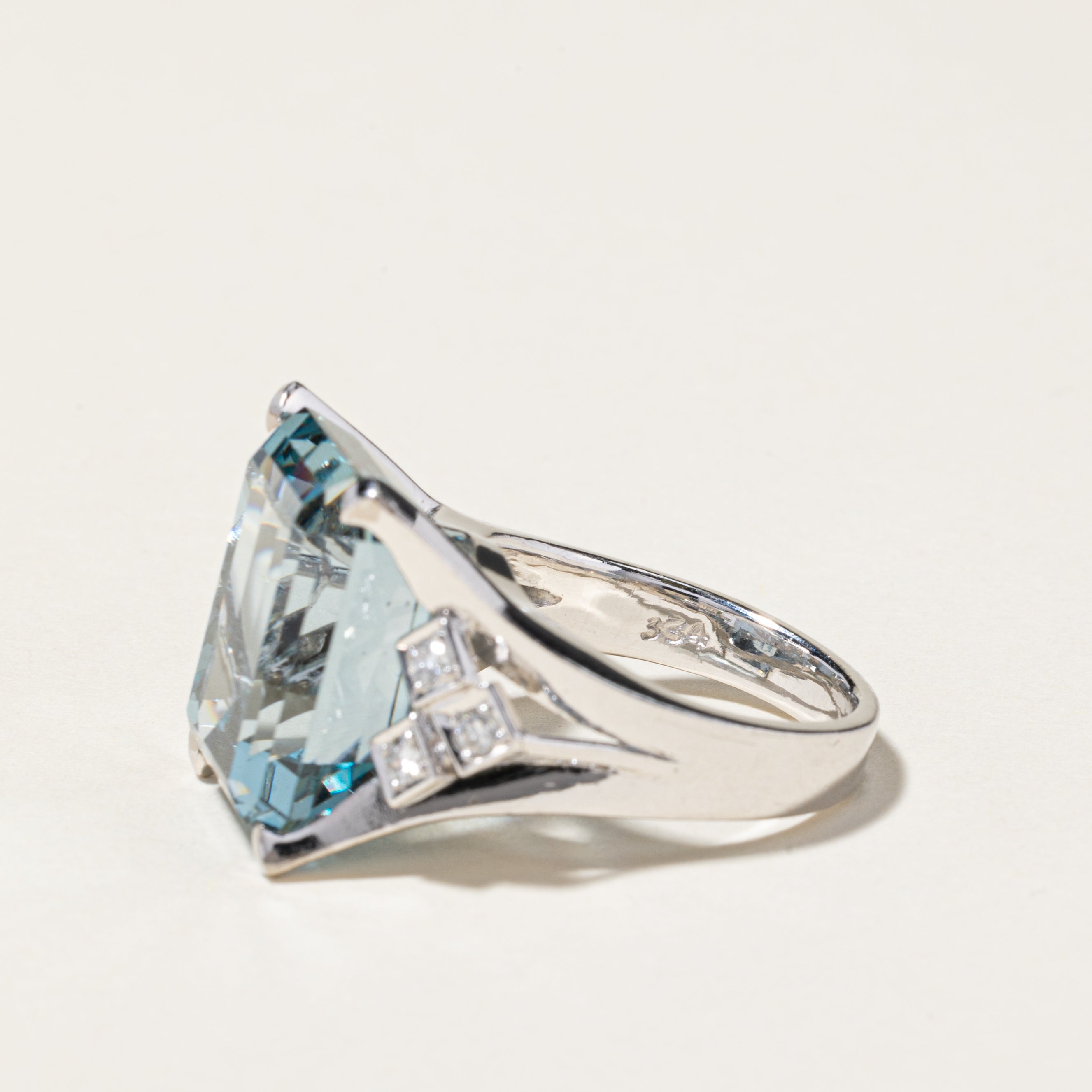 Synthetic Spinel & Diamond Cocktail Ring | 22.00ct, 0.16ctw | SZ 6.5