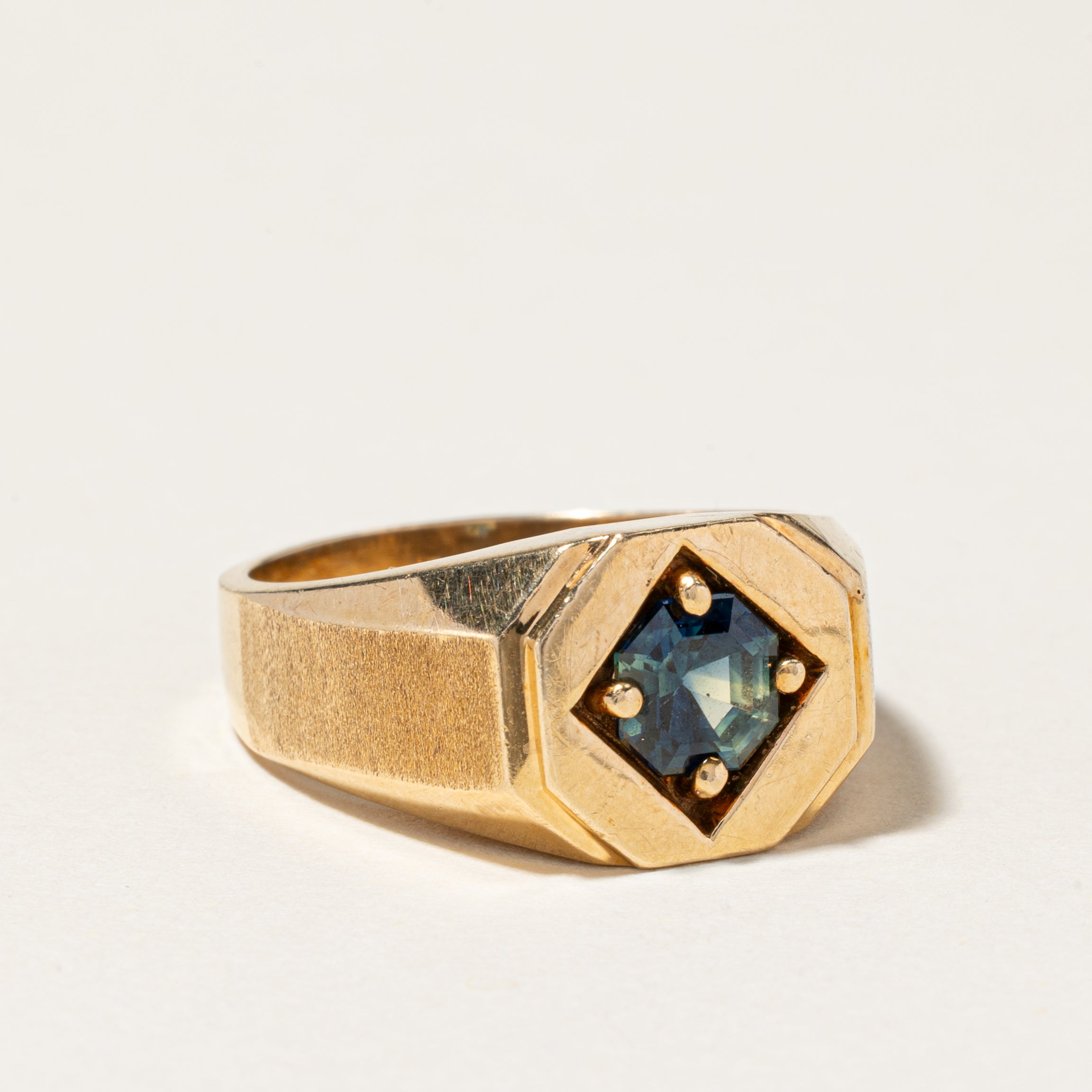 10K Yellow Gold Sapphire Ring | 1.51ctw | SZ 9.25