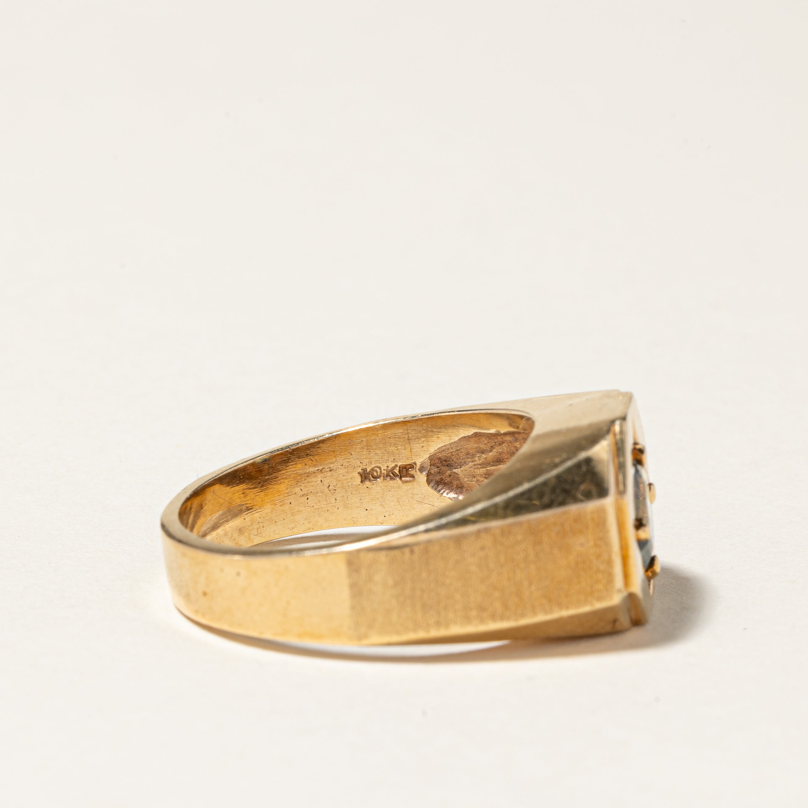 10K Yellow Gold Sapphire Ring | 1.51ctw | SZ 9.25