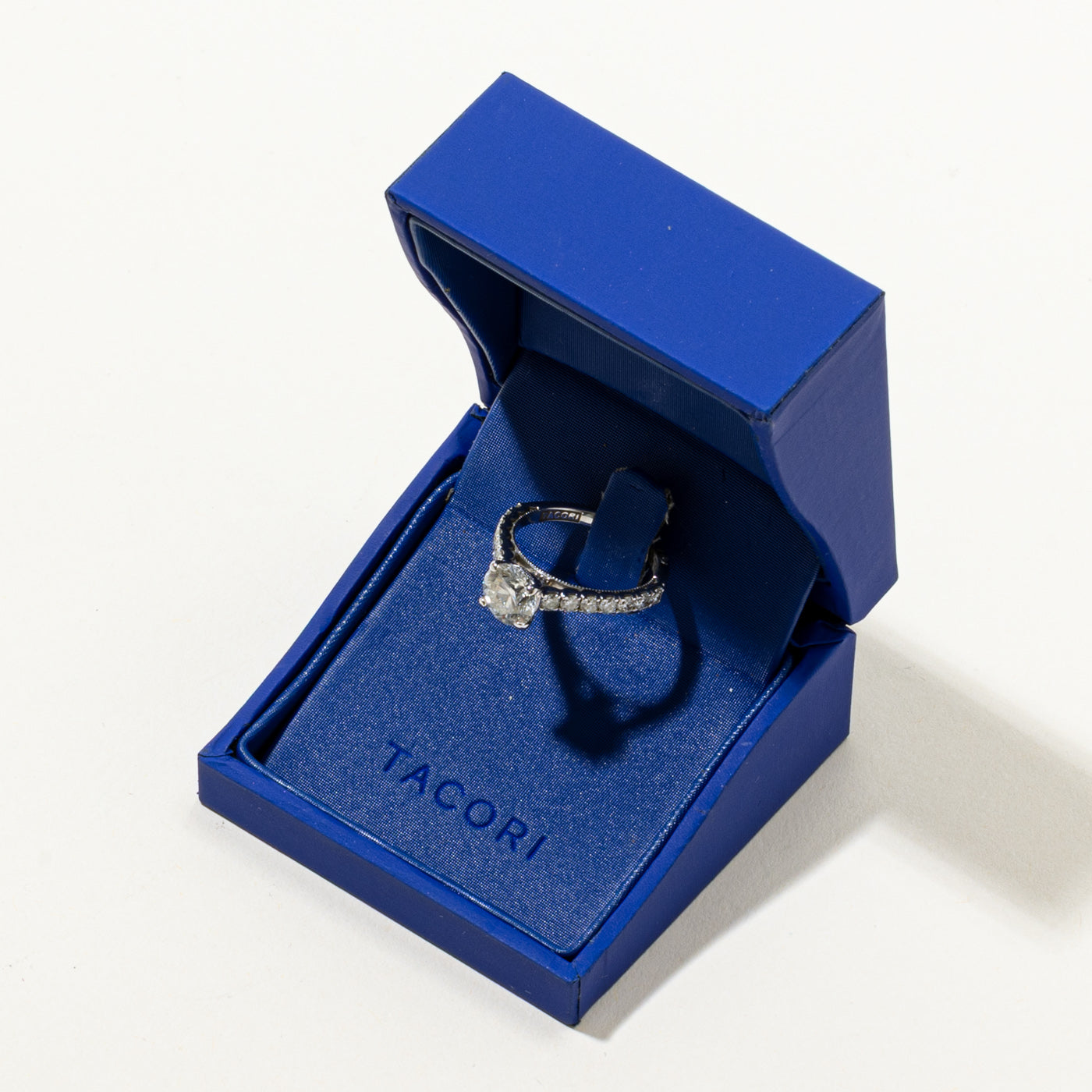 'Tacori' Diamond Accented Engagement Ring | 1.52ct I1 G/H, 0.63ctw | SZ 6.0