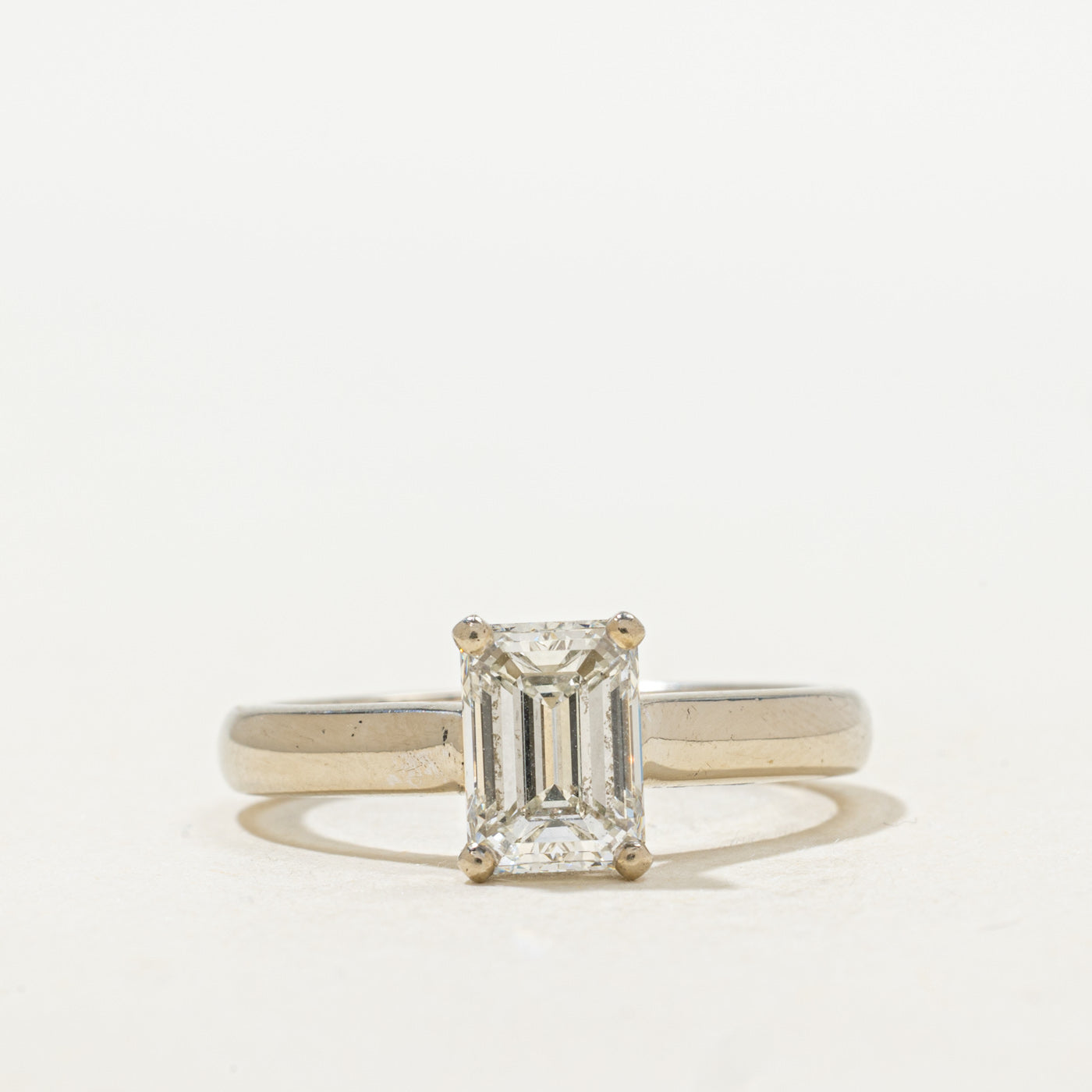 GIA Emerald Cut Diamond Solitaire Engagement Ring | 1.50ct VS1 H Ex | SZ 8.0