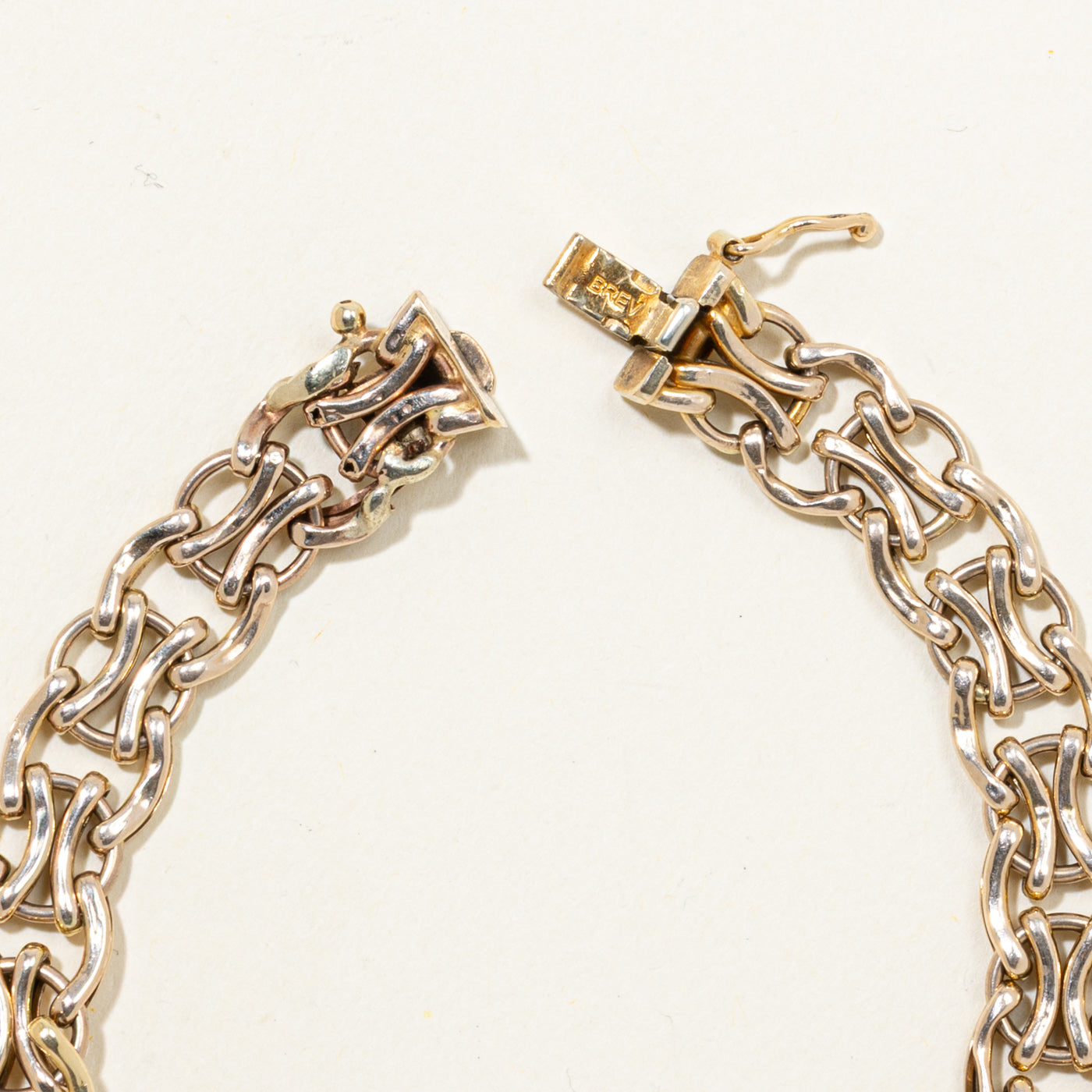 'Unoaerre' Italian 14k Flat Chain Bracelet | 7.5"