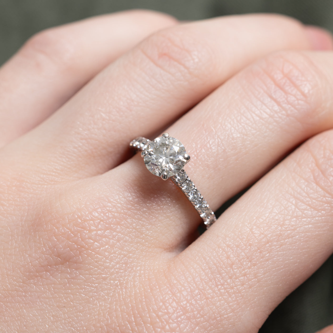 'Tacori' Diamond Accented Engagement Ring | 1.52ct I1 G/H, 0.63ctw | SZ 6.0