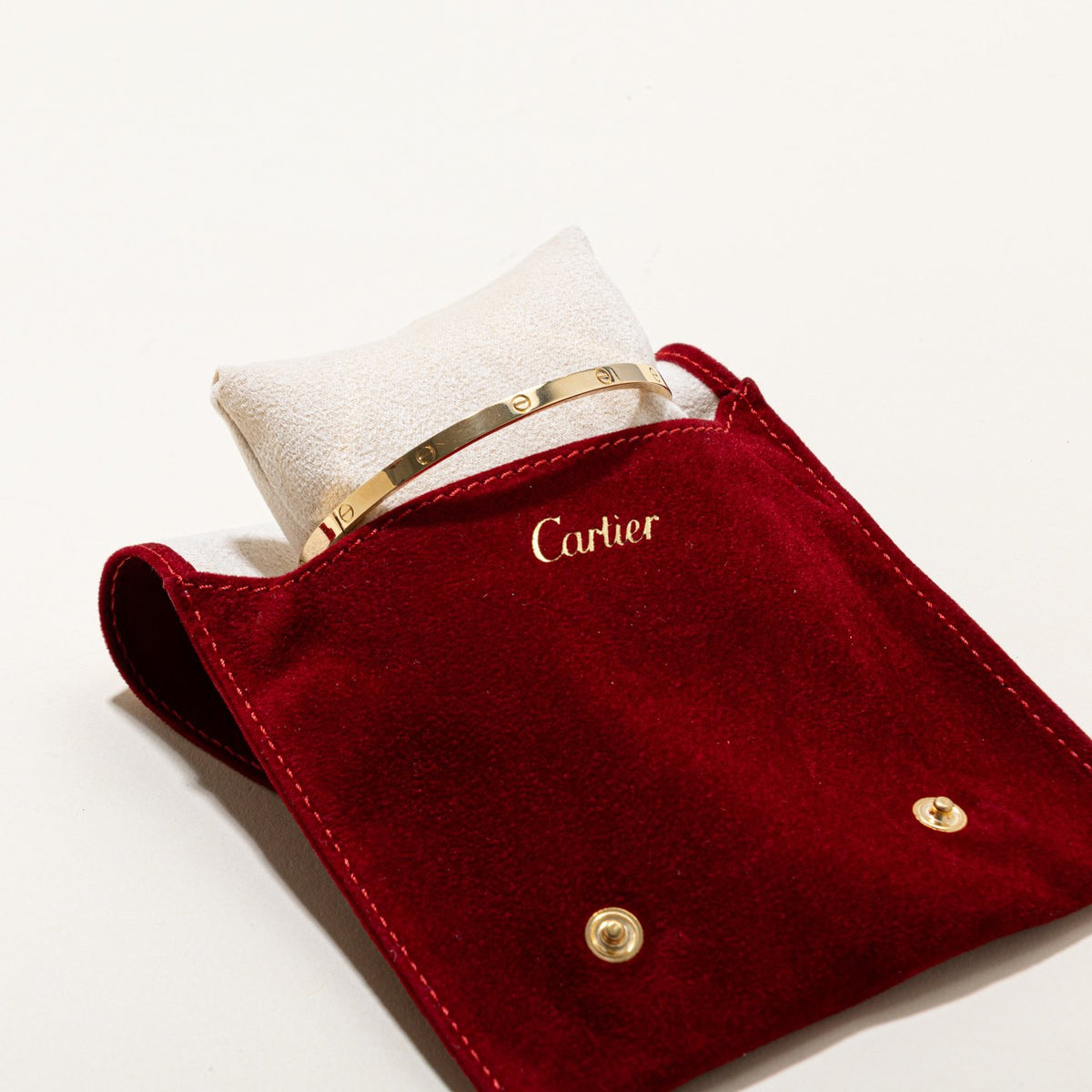 'Cartier' LOVE bracelet, Small Model Yellow Gold Bracelet | 7.5" SZ 20