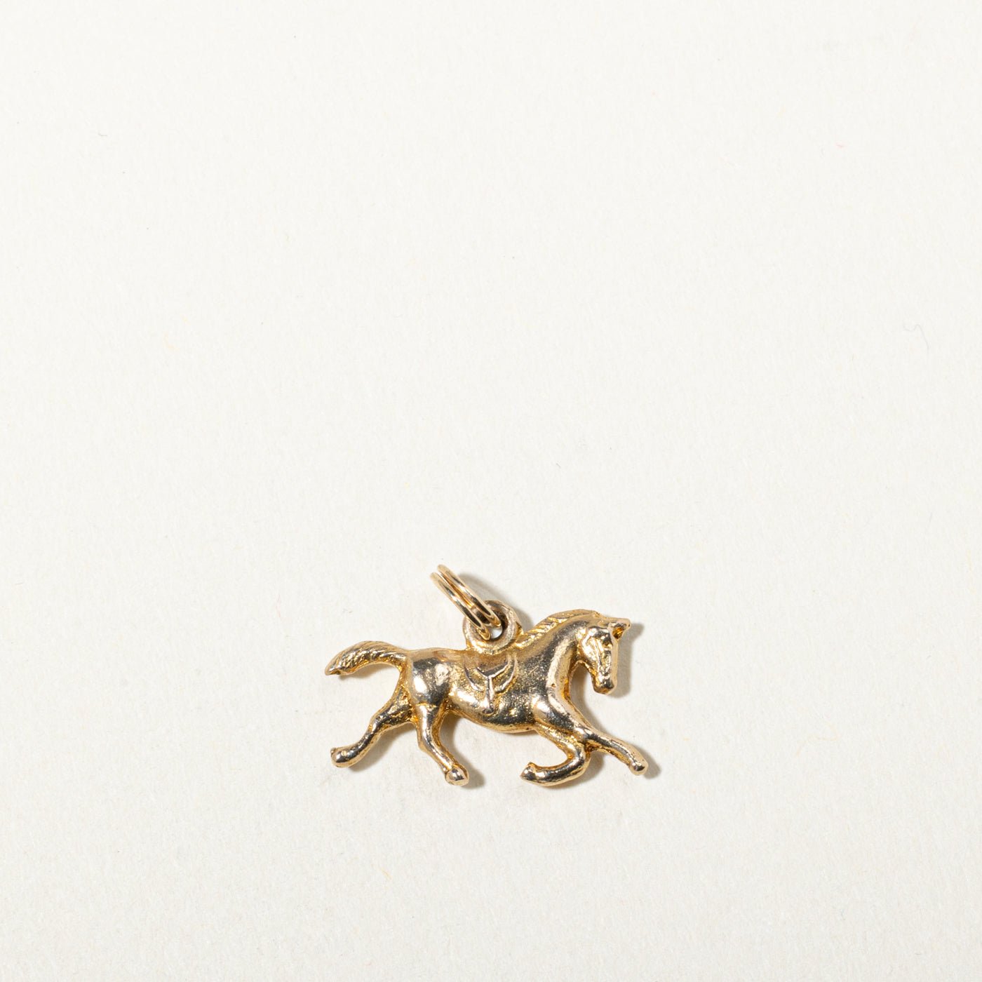 10k Yellow Gold Galloping Horse Charm