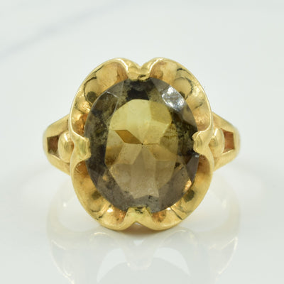 Smoky Quartz Ring | 4.50ct | SZ 6.25 |