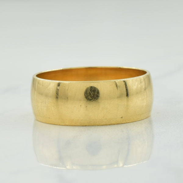 10k Yellow Gold Plain Cigar Band | SZ 8 |