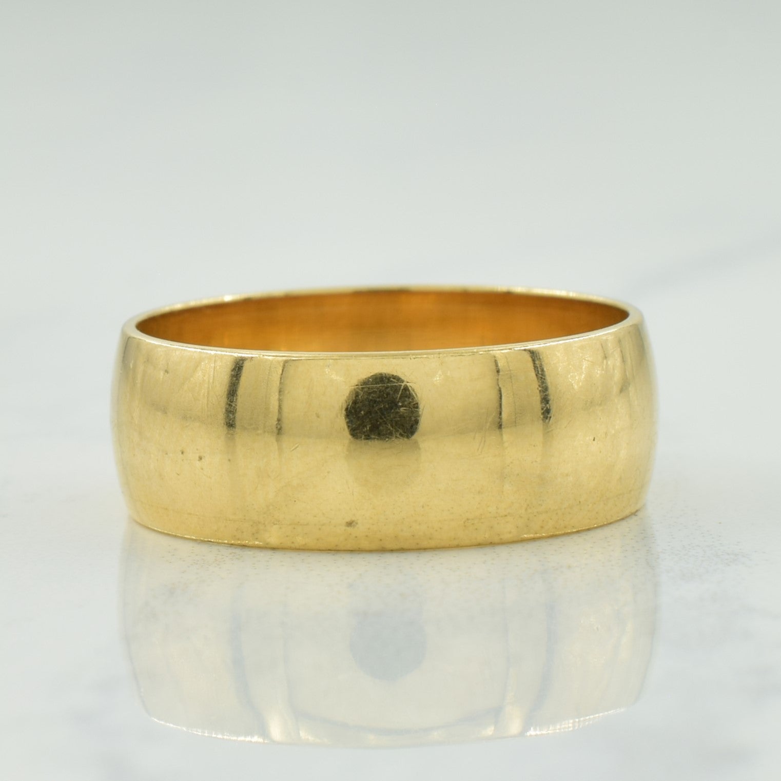 10k Yellow Gold Plain Cigar Band | SZ 8 |