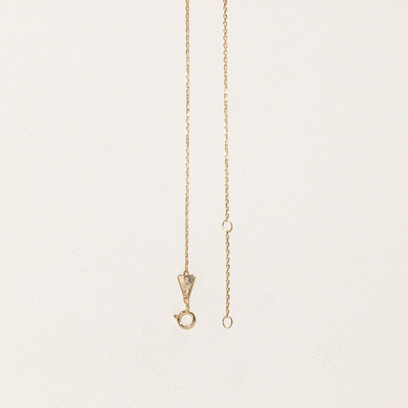 14k Yellow Gold Diamond Curved Cluster Necklace | 16"