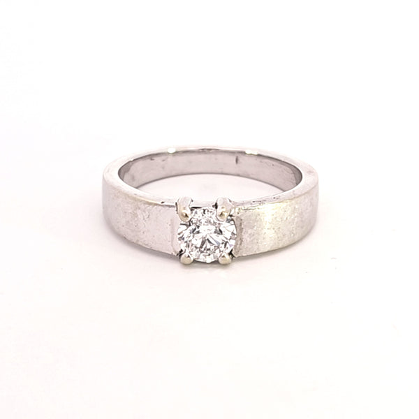Low Profile Solitaire Diamond Ring | 1.00ct | SZ 11.75 |