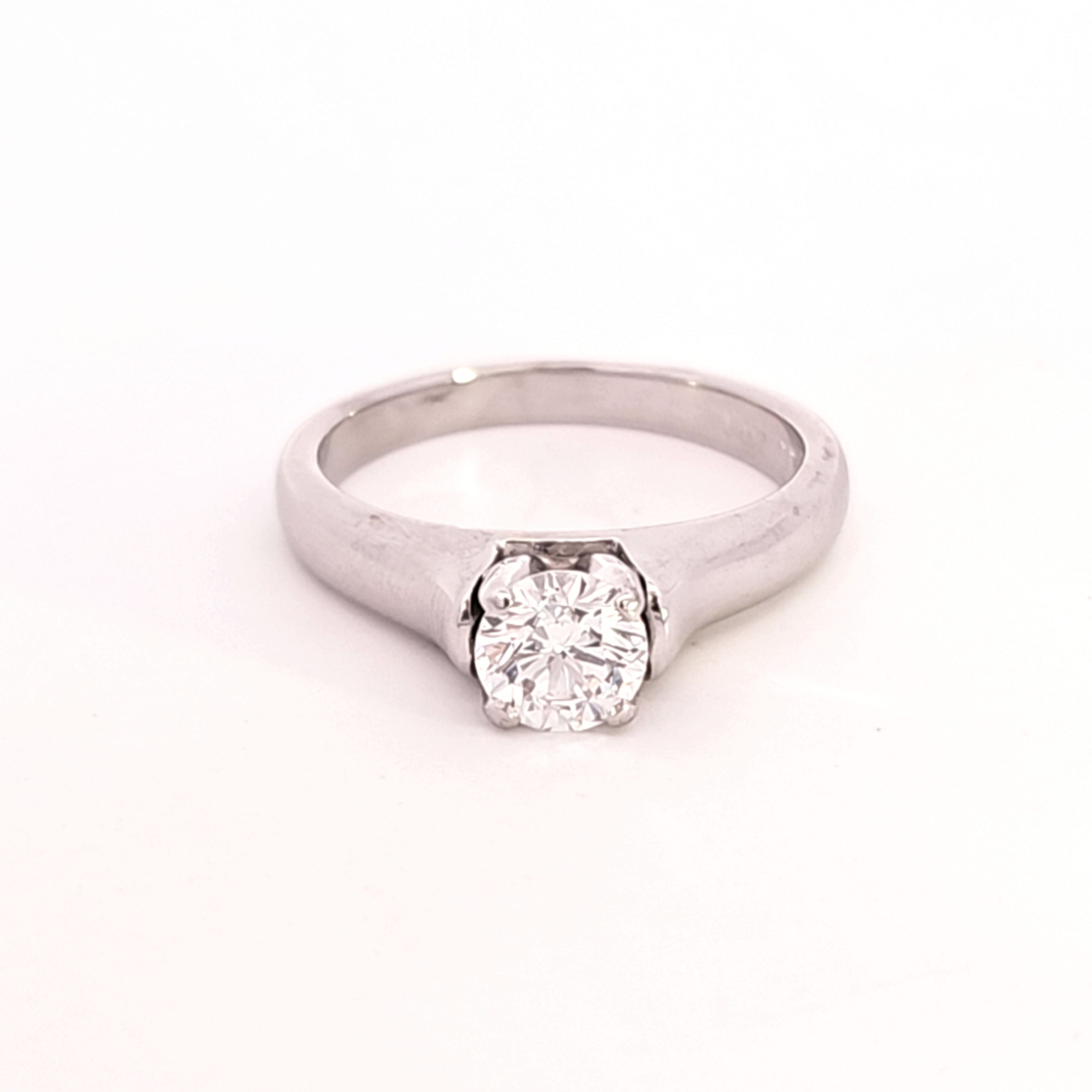 Solitaire Diamond Engagement Ring | 0.71ct | SZ 7.5 |