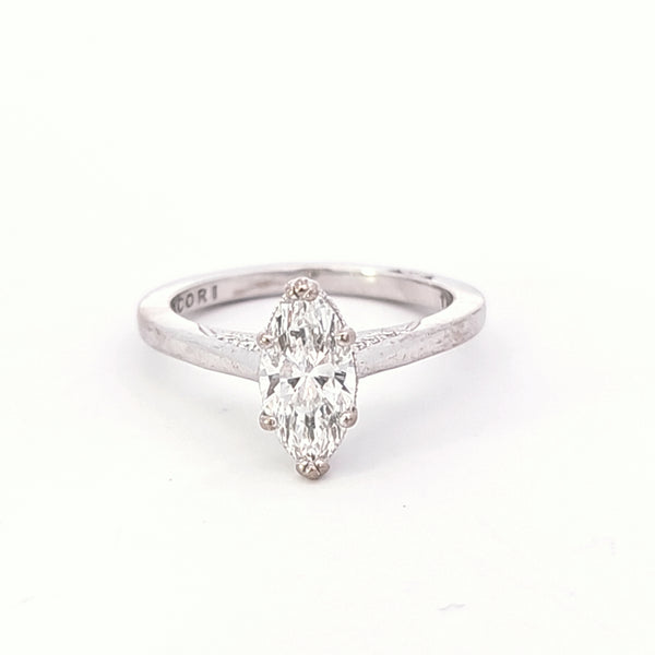'Tacori' Marquise Canadian Diamond Engagement Ring | 1.09ctw | SZ 6.5 |