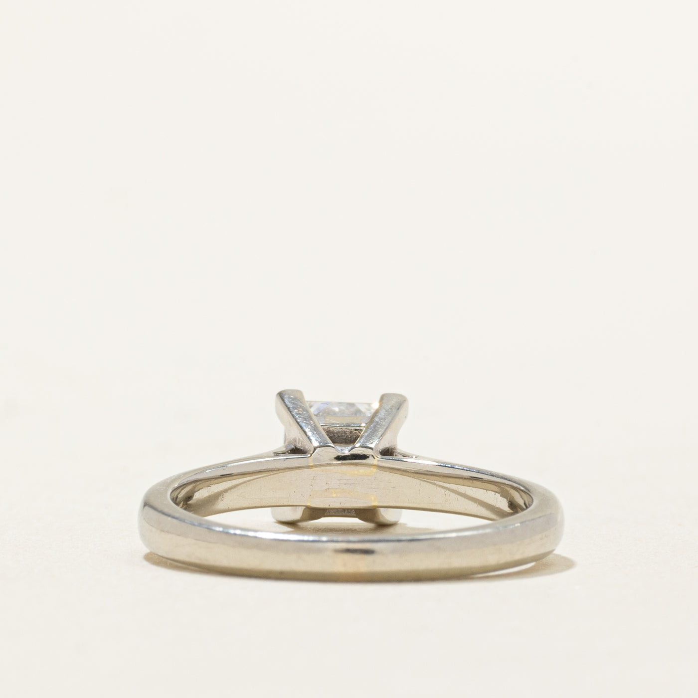 GIA Certified Solitaire Princess Diamond Engagement Ring | 1.01ct SI1 E | SZ 5.25 |