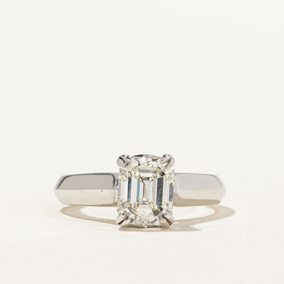 Natural GIA-graded 2.00ct Emerald-Cut Diamond Engagement Ring | GIA 2.00ct VVS2 I Ex | 2.04ctw | SZ 6.5 |