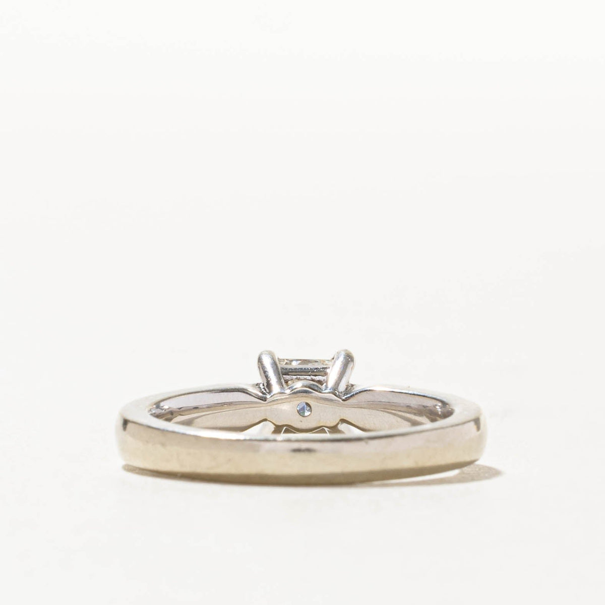 14k Solitaire GIA Princess Cut Diamond Engagement Ring | 0.51ct VS1 F VG | SZ 6.5