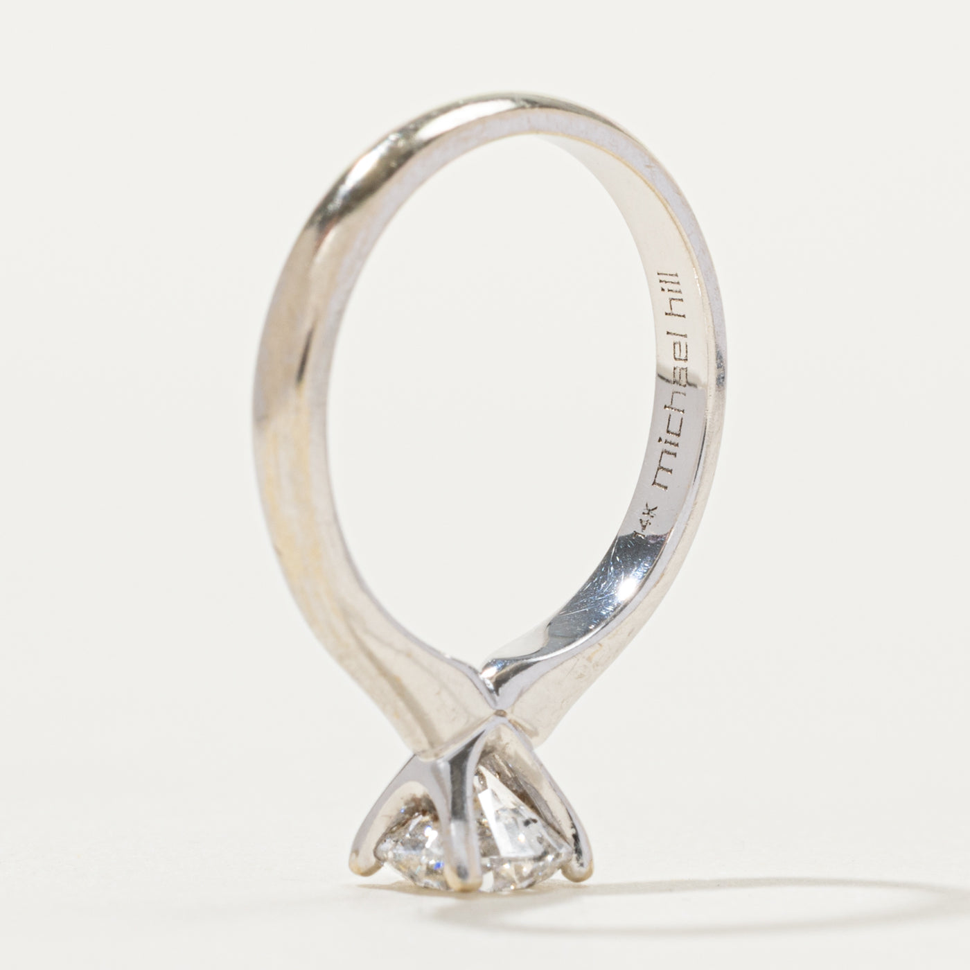 14k Round Brilliant Cut Solitaire Diamond Ring | 0.70ct I1 E Ex | SZ 5.25