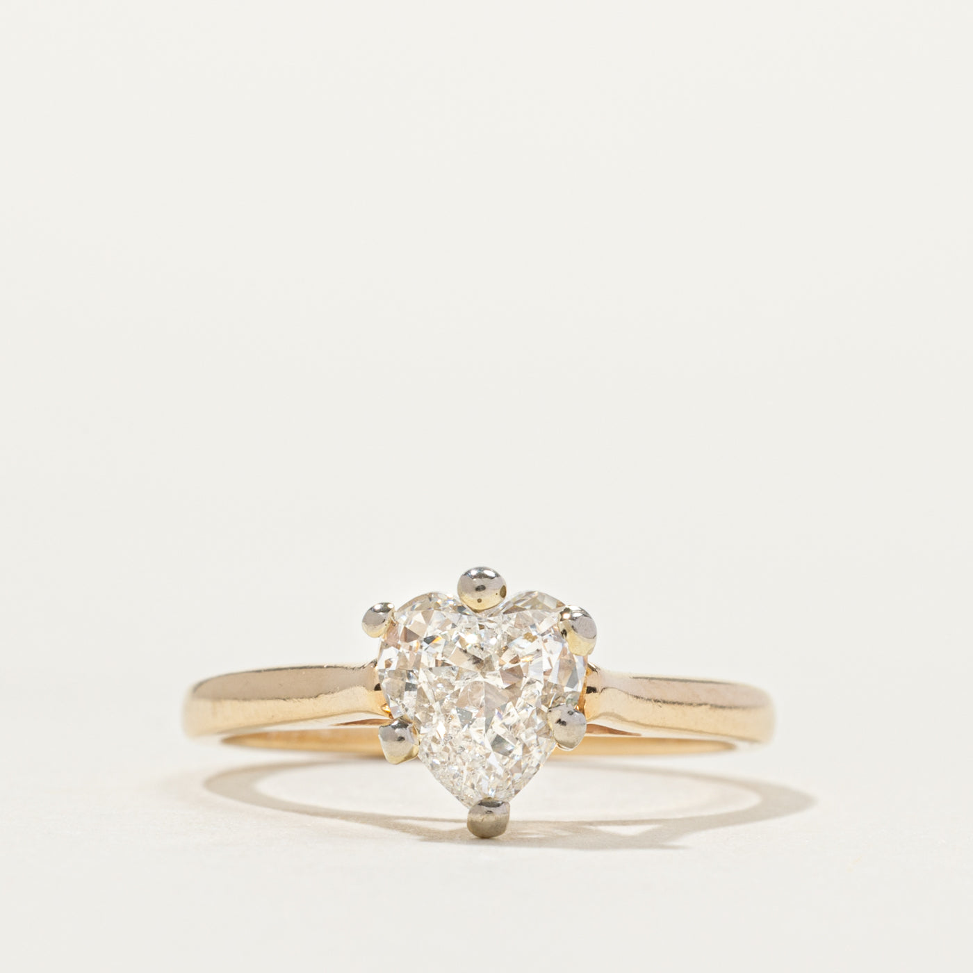 Bague cœur en diamant 14K 801-737 | Taille 4,75
