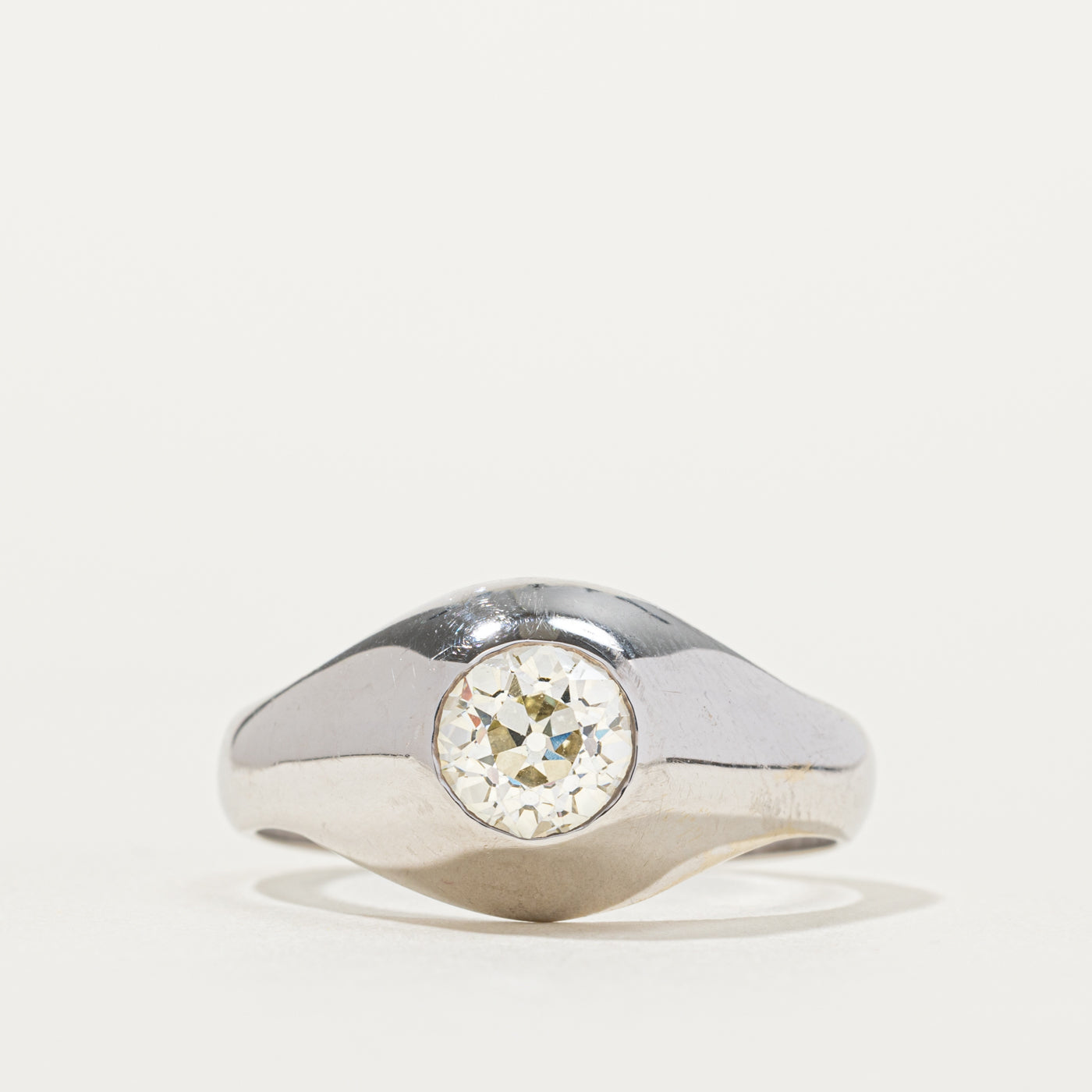 Old European Cut Diamond Dome Ring | 1.21ct VS1 M | SZ 11.25