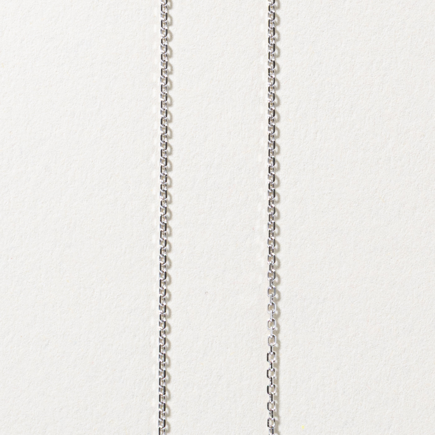 14k White Gold Solitaire Diamond Pendant Necklace | 1.0ct I2 H | 17"