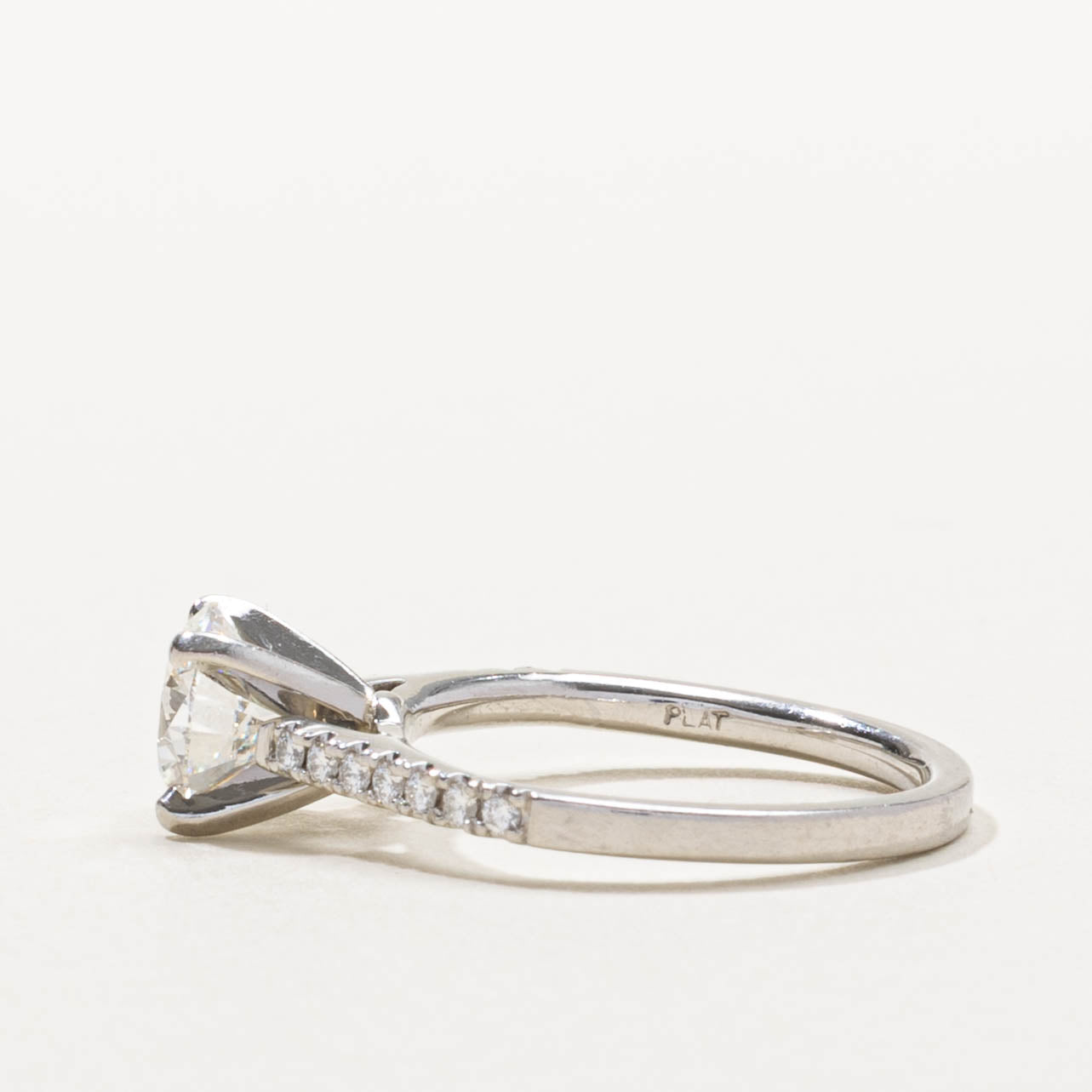 ‘Blue Nile’ GIA Diamond with Accents Ring | 1.31ctw | SZ 5