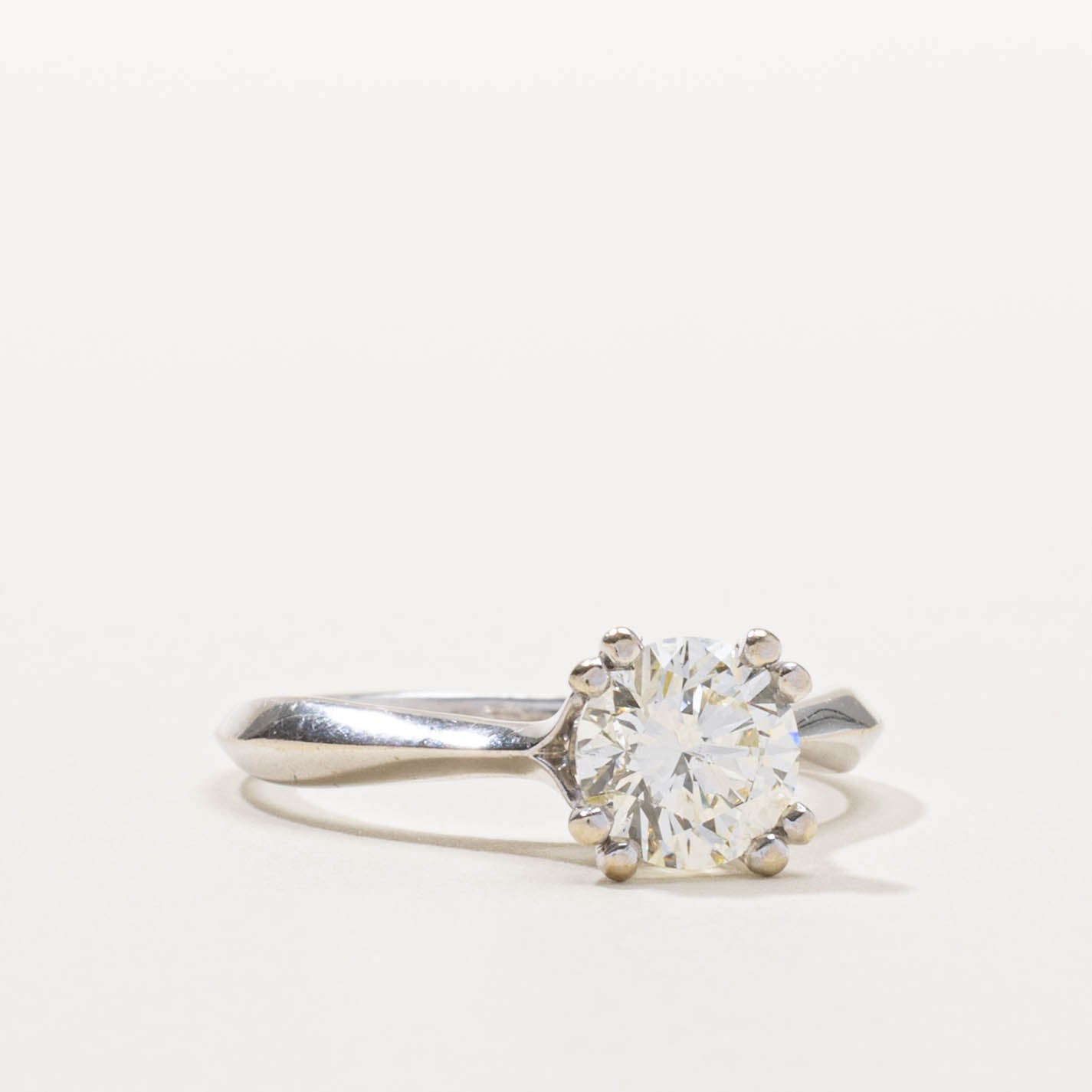 18k Diamond Reverse Tapered Engagement Ring | 1.85ct SI2 I, 0.15ctw | SZ 8