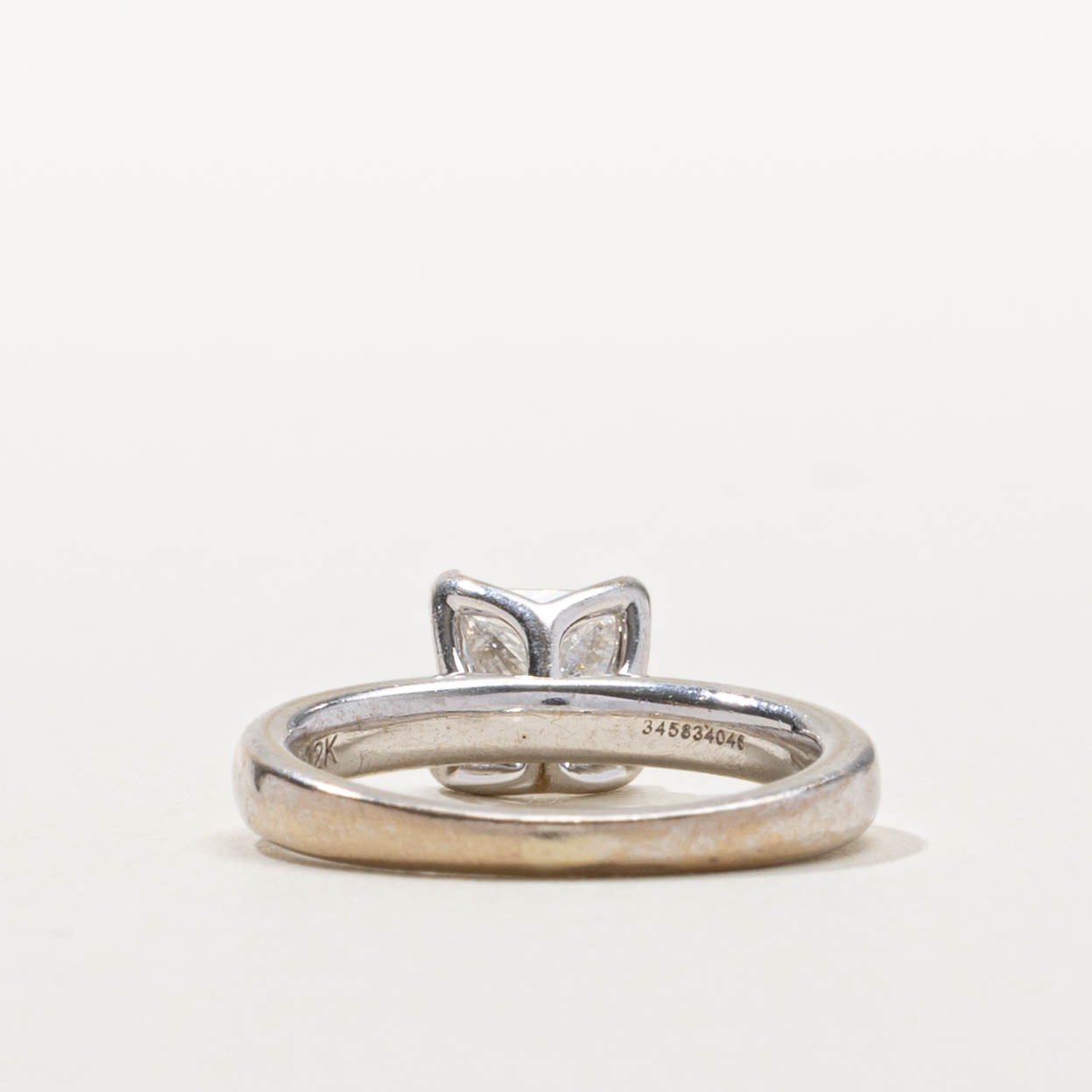 18k Princess Cut Diamond Engagement Ring | 1.00ct I1 E | SZ 3.5