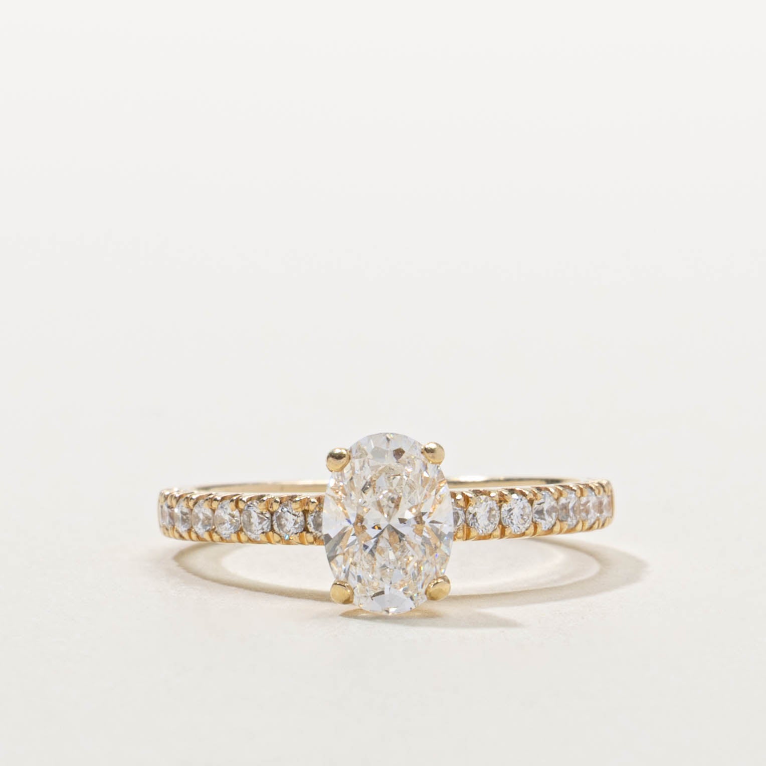 GIA Oval Cut Diamond Engagement Ring | 1.14ctw | SZ 5.75
