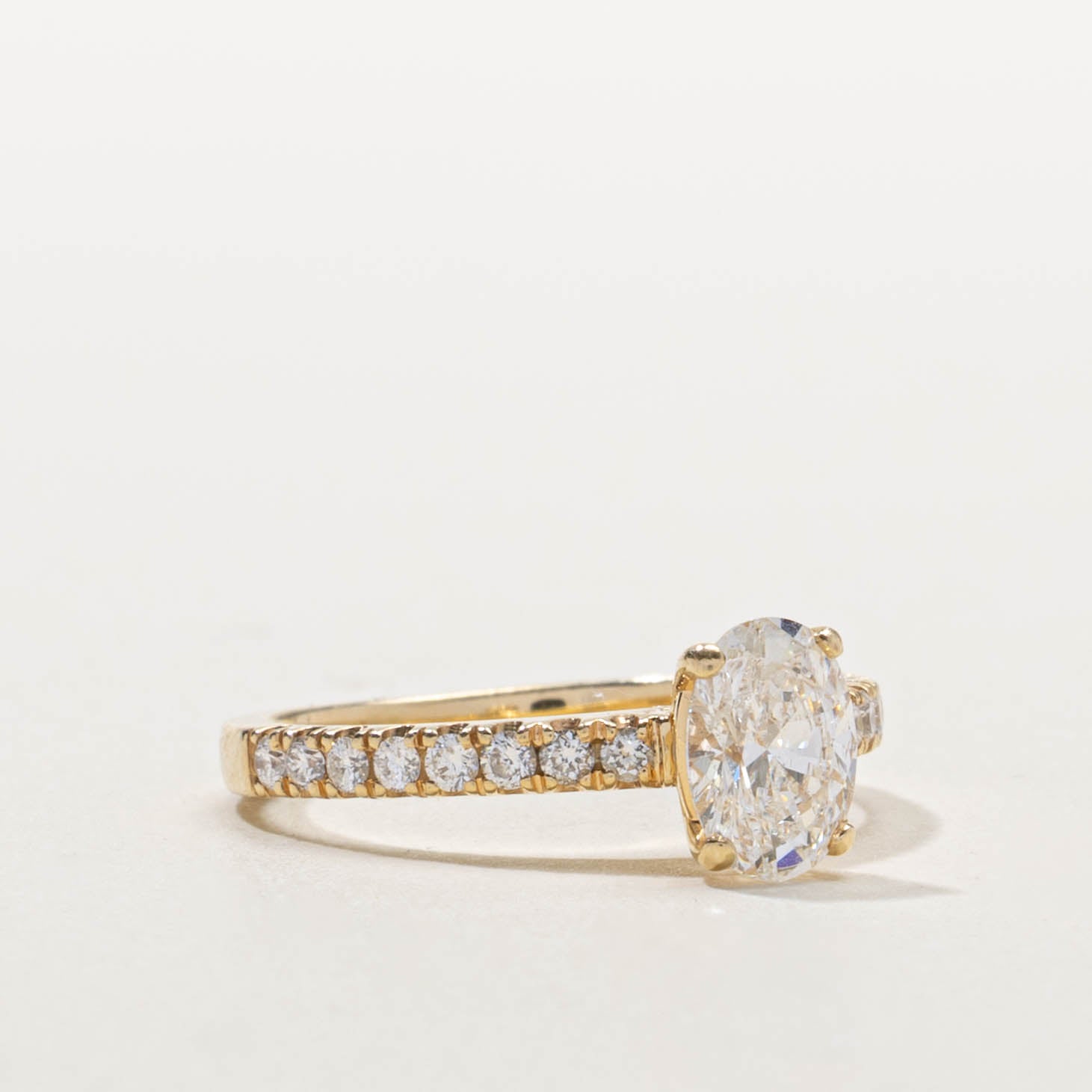 GIA Oval Cut Diamond Engagement Ring | 1.14ctw | SZ 5.75