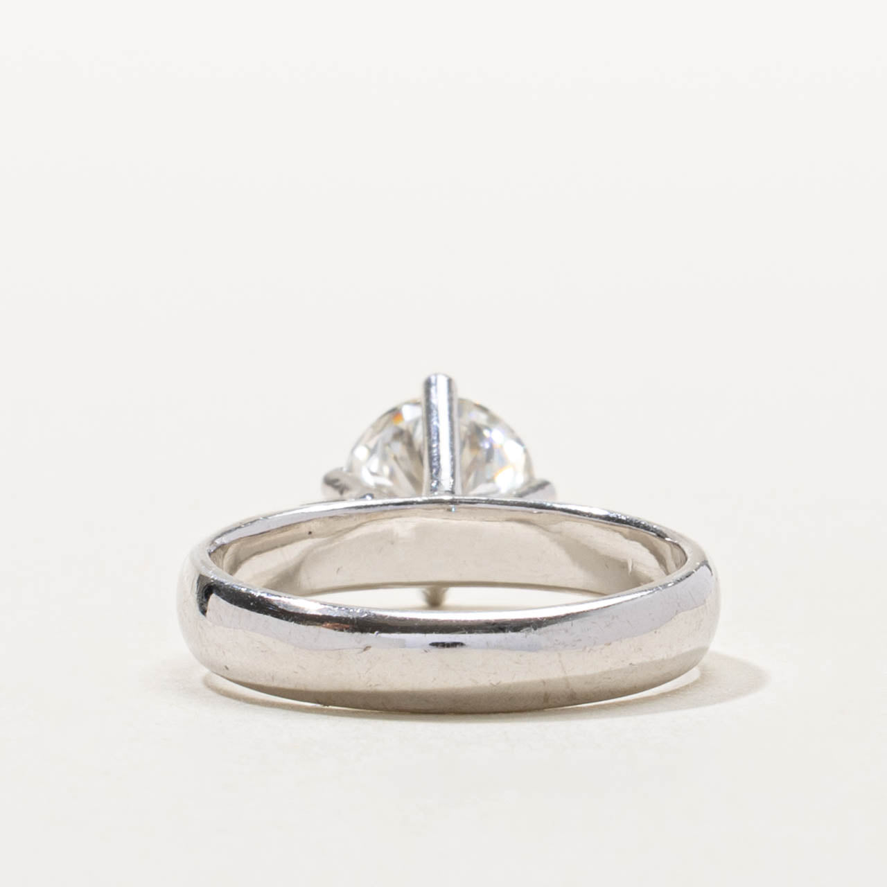 850 Platinum Diamond Tapered Ring | 1.17ct SI1 H | SZ 6