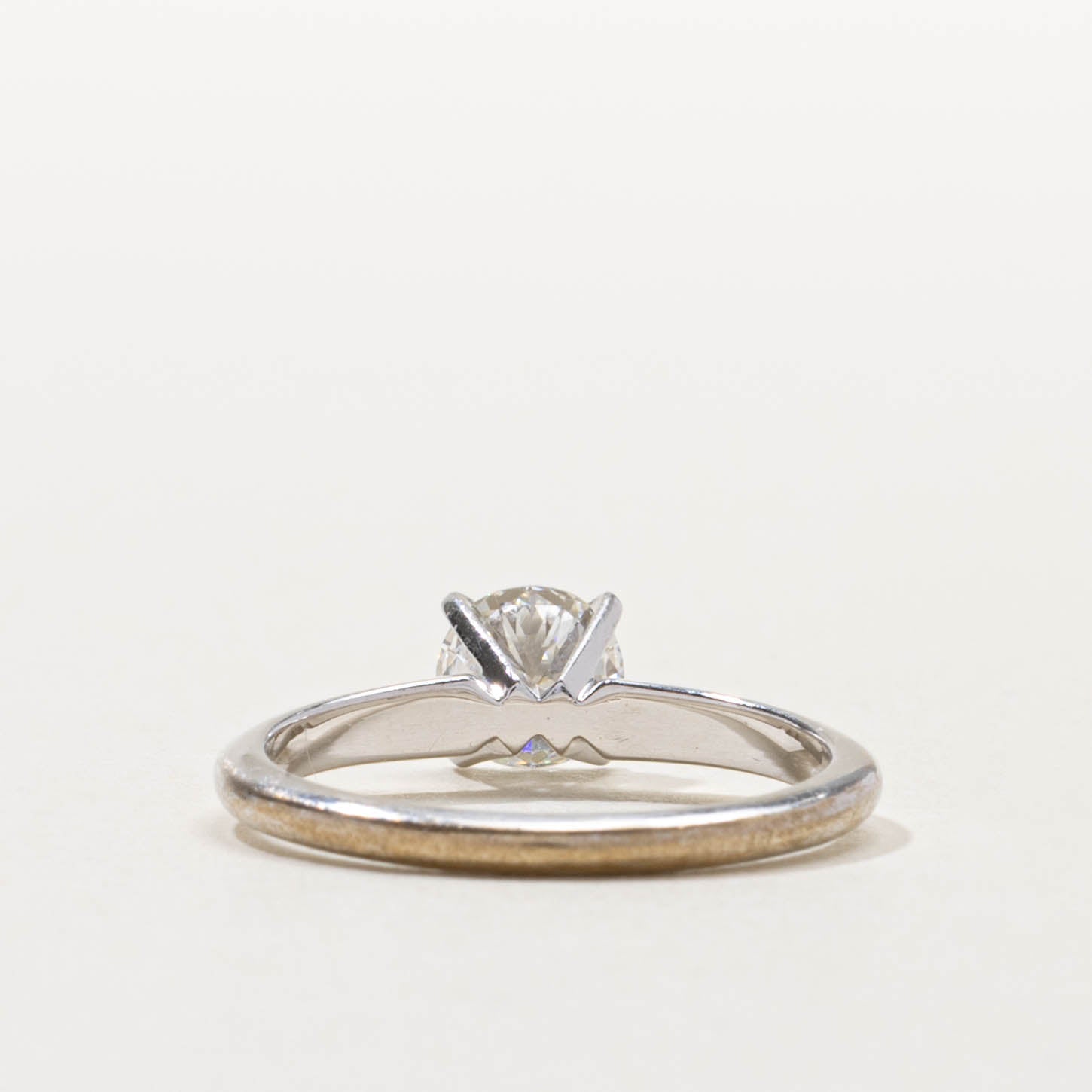 18k Solitaire Diamond Engagement Ring | 0.76ct IF F | SZ 6.25