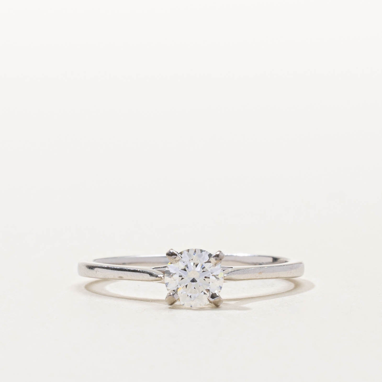 GIA Solitaire Diamond Engagement Ring | 0.53ct VS1, F | SZ 7.25