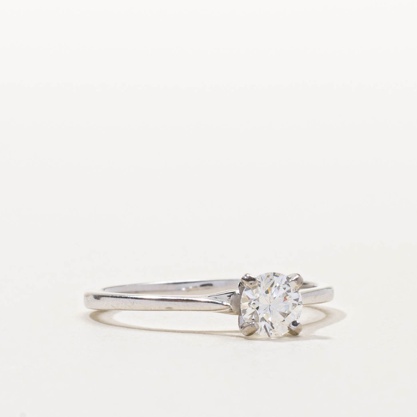 GIA Solitaire Diamond Engagement Ring | 0.53ct VS1, F | SZ 7.25