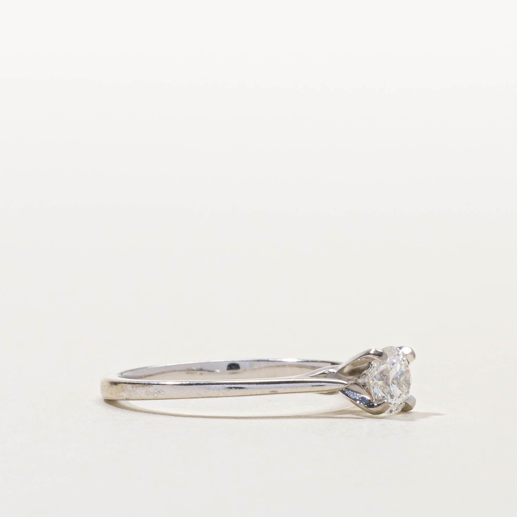 GIA Solitaire Diamond Engagement Ring | 0.53ct VS1, F | SZ 7.25