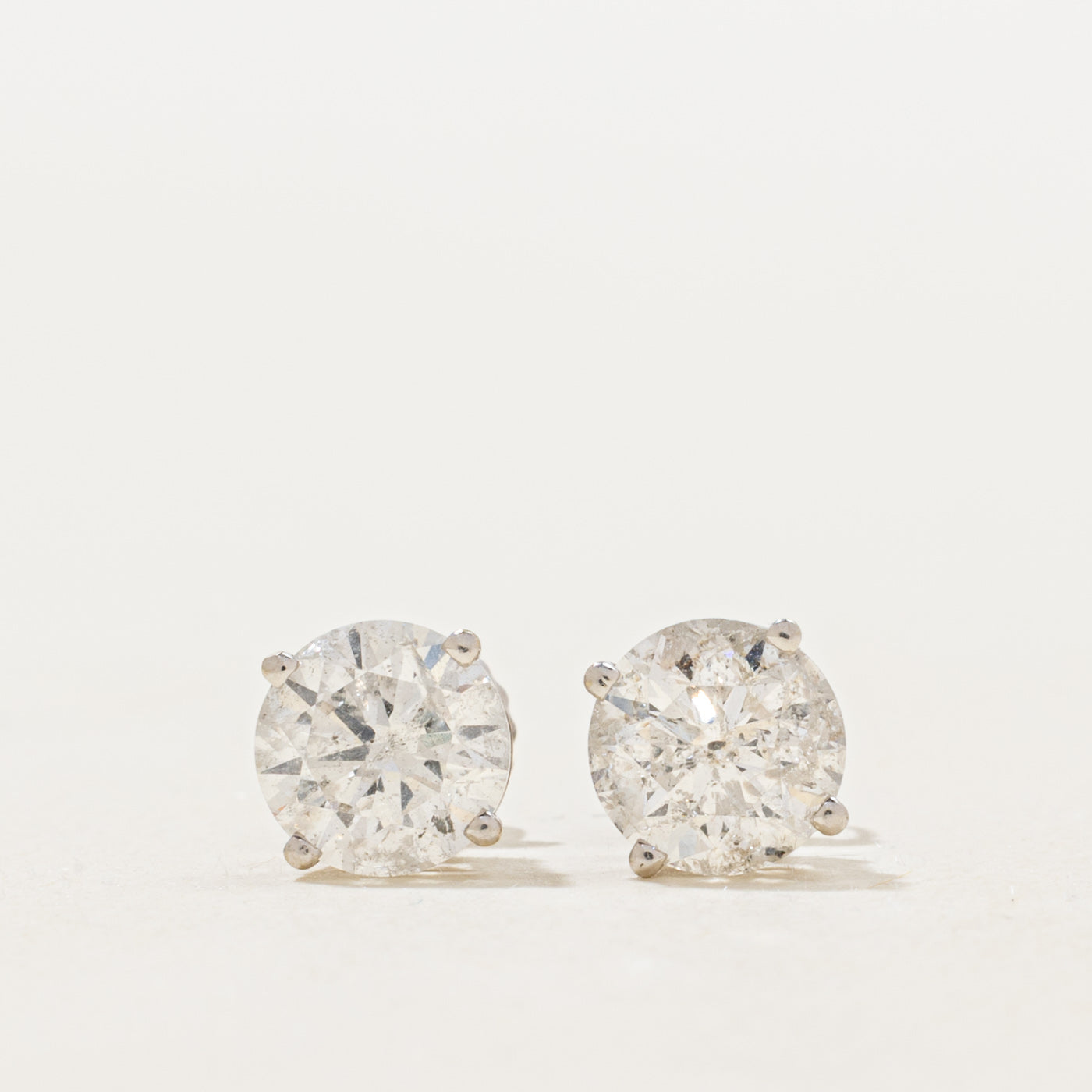 Diamond Stud Earrings | 2.08ctw I2 G/H